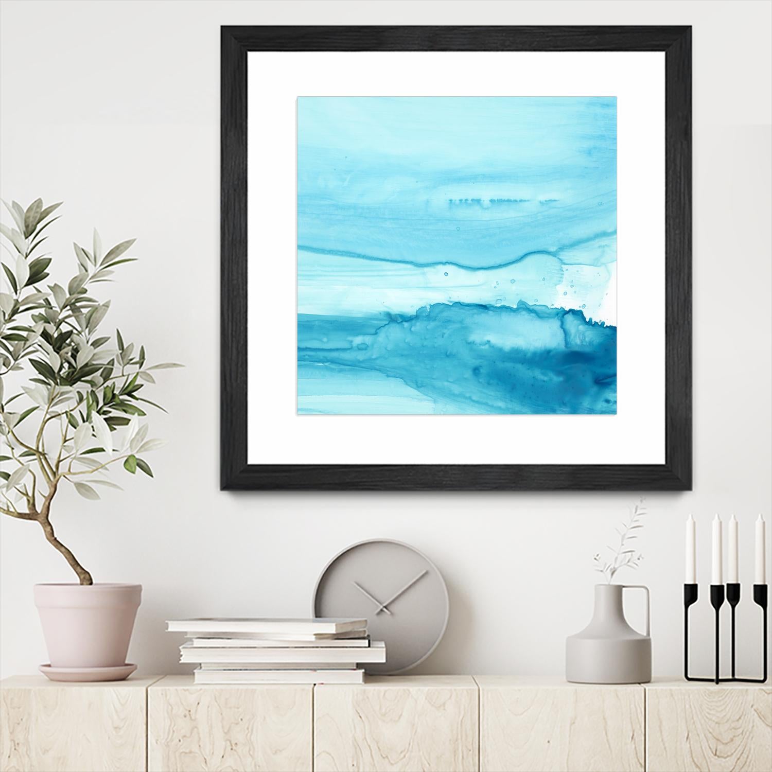 Making Waves IV by Ethan Harper on GIANT ART - blue abstract