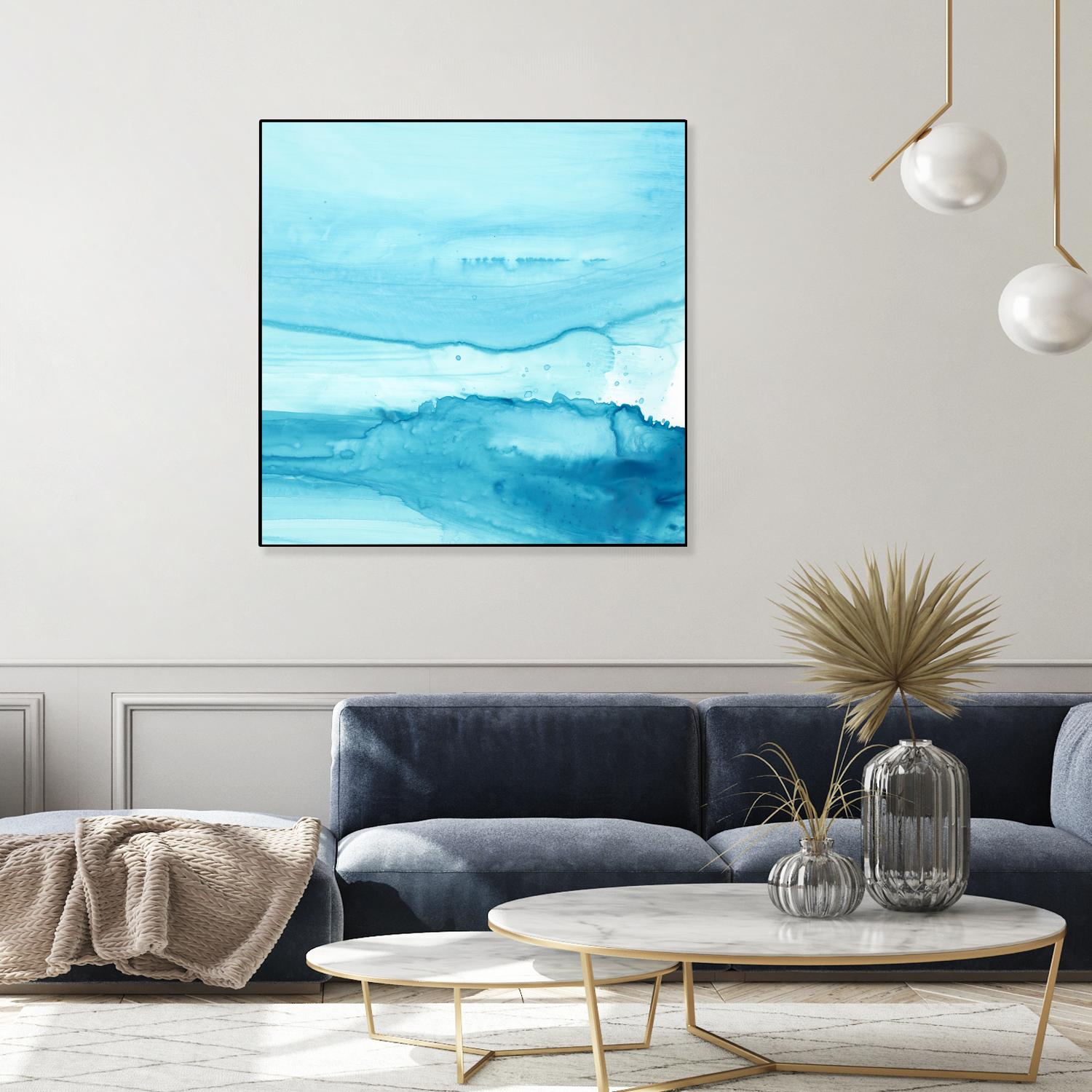 Making Waves IV by Ethan Harper on GIANT ART - blue abstract