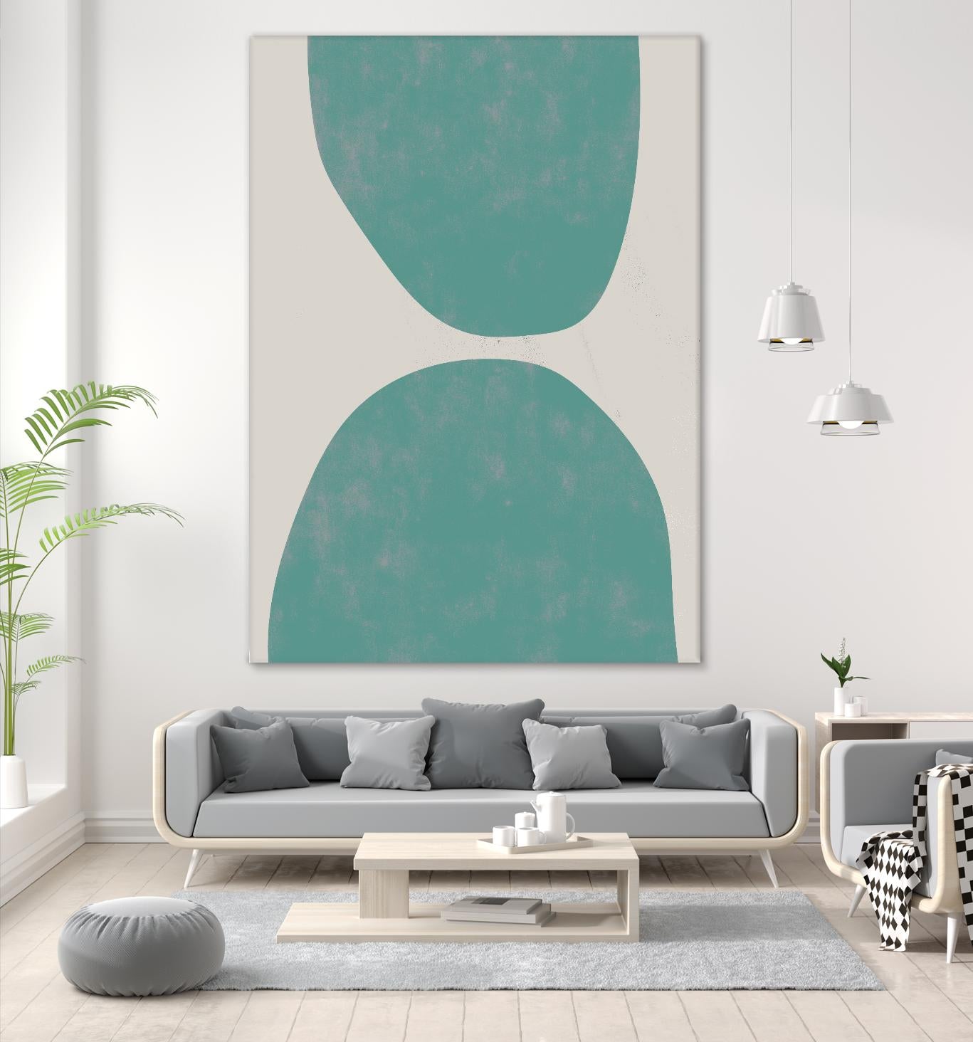 Jet Pack IX by Chariklia Zarris on GIANT ART - blue abstract