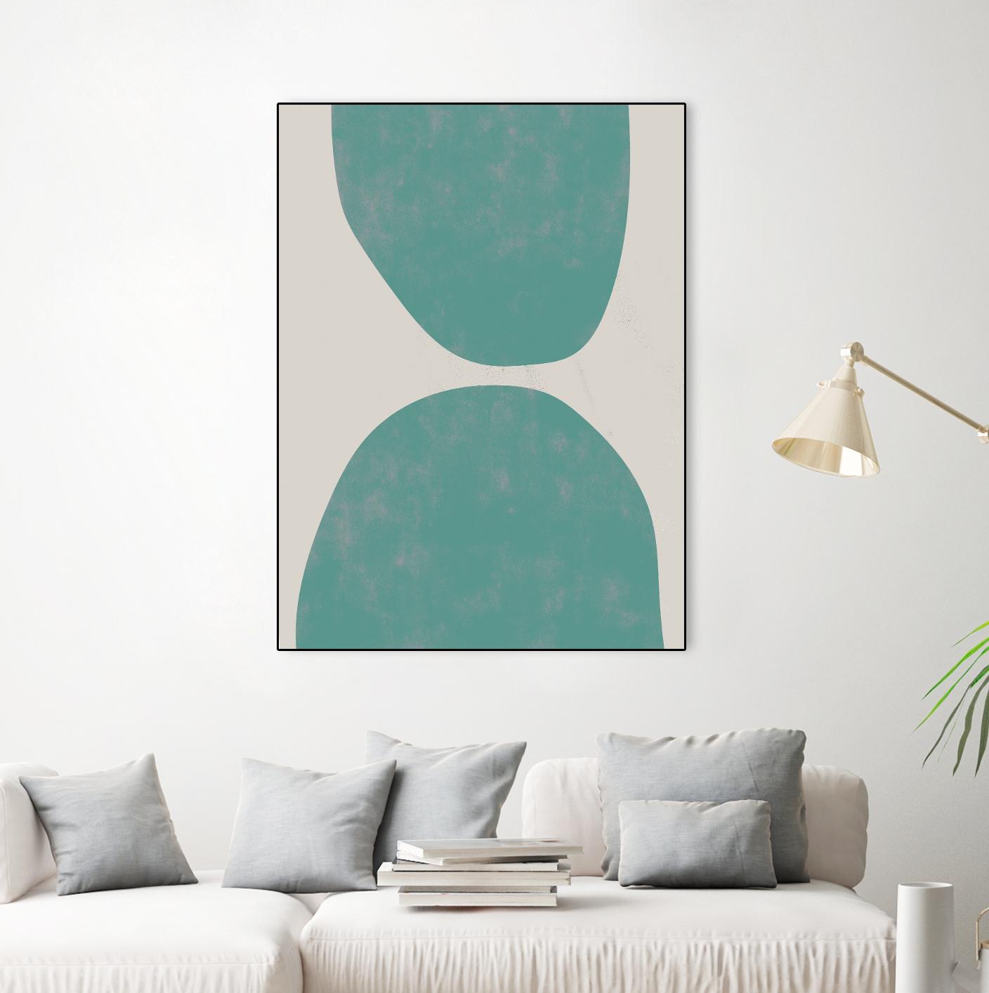 Jet Pack IX by Chariklia Zarris on GIANT ART - blue abstract