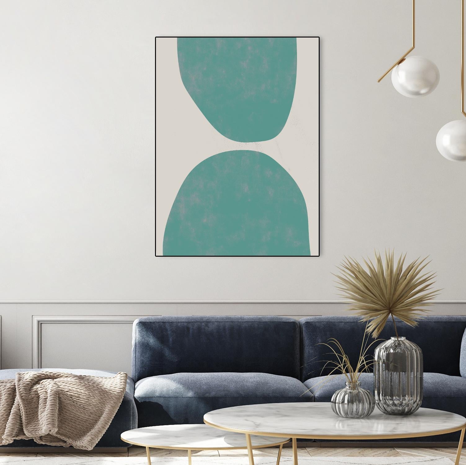 Jet Pack IX by Chariklia Zarris on GIANT ART - blue abstract