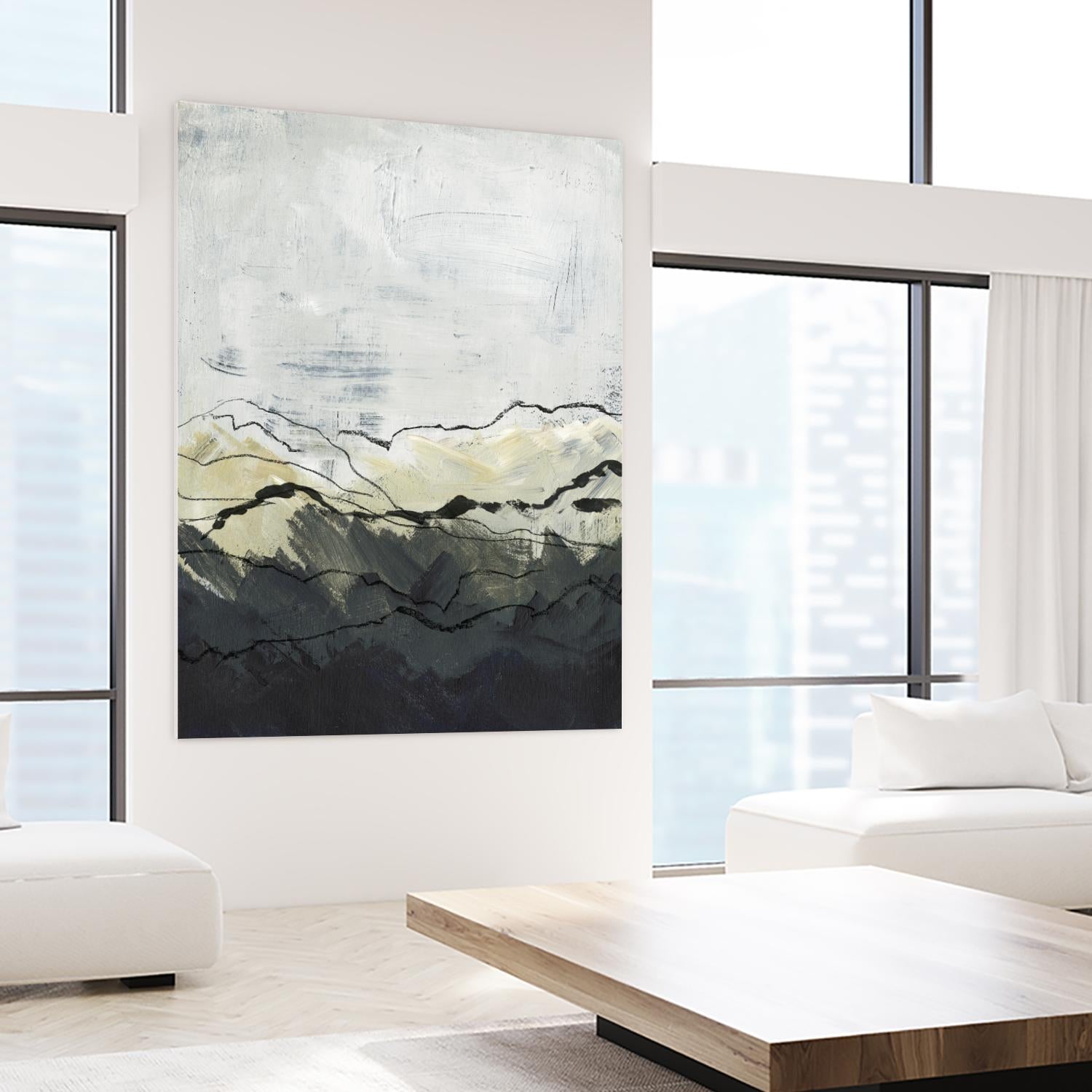 Winter Mountains I by Jennifer Paxton Parker on GIANT ART - abstract