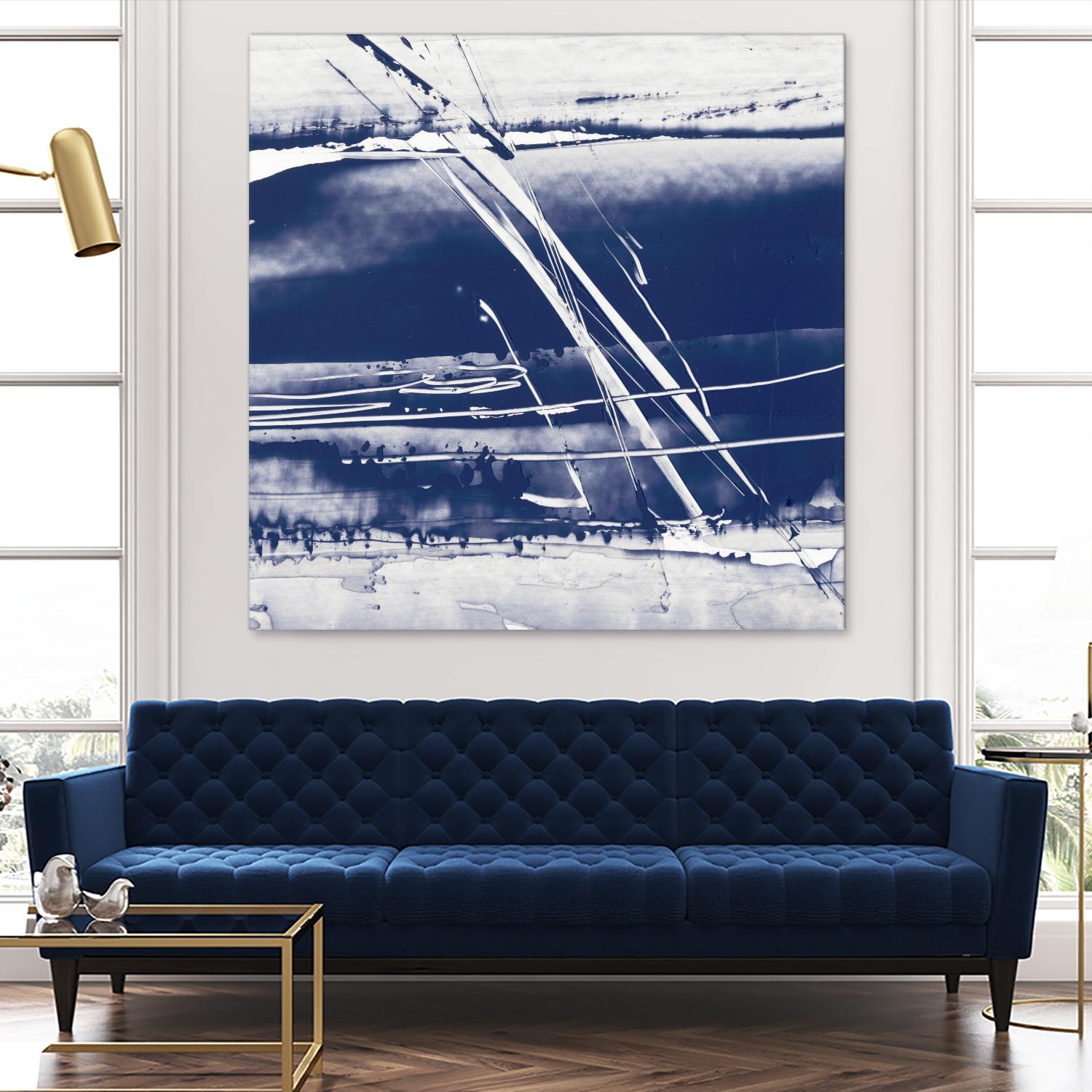 Alternating Current II by Ethan Harper on GIANT ART - blue abstract