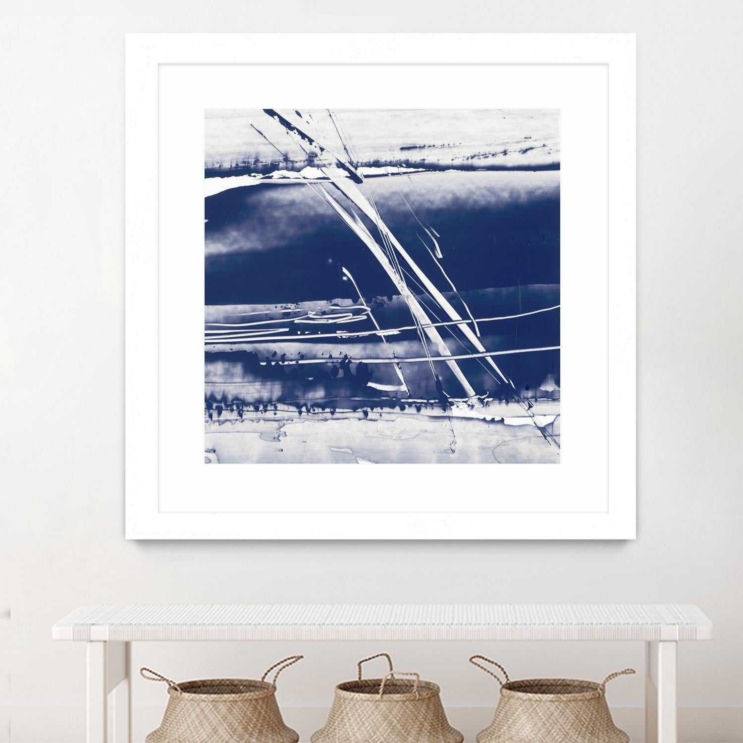 Alternating Current II by Ethan Harper on GIANT ART - blue abstract