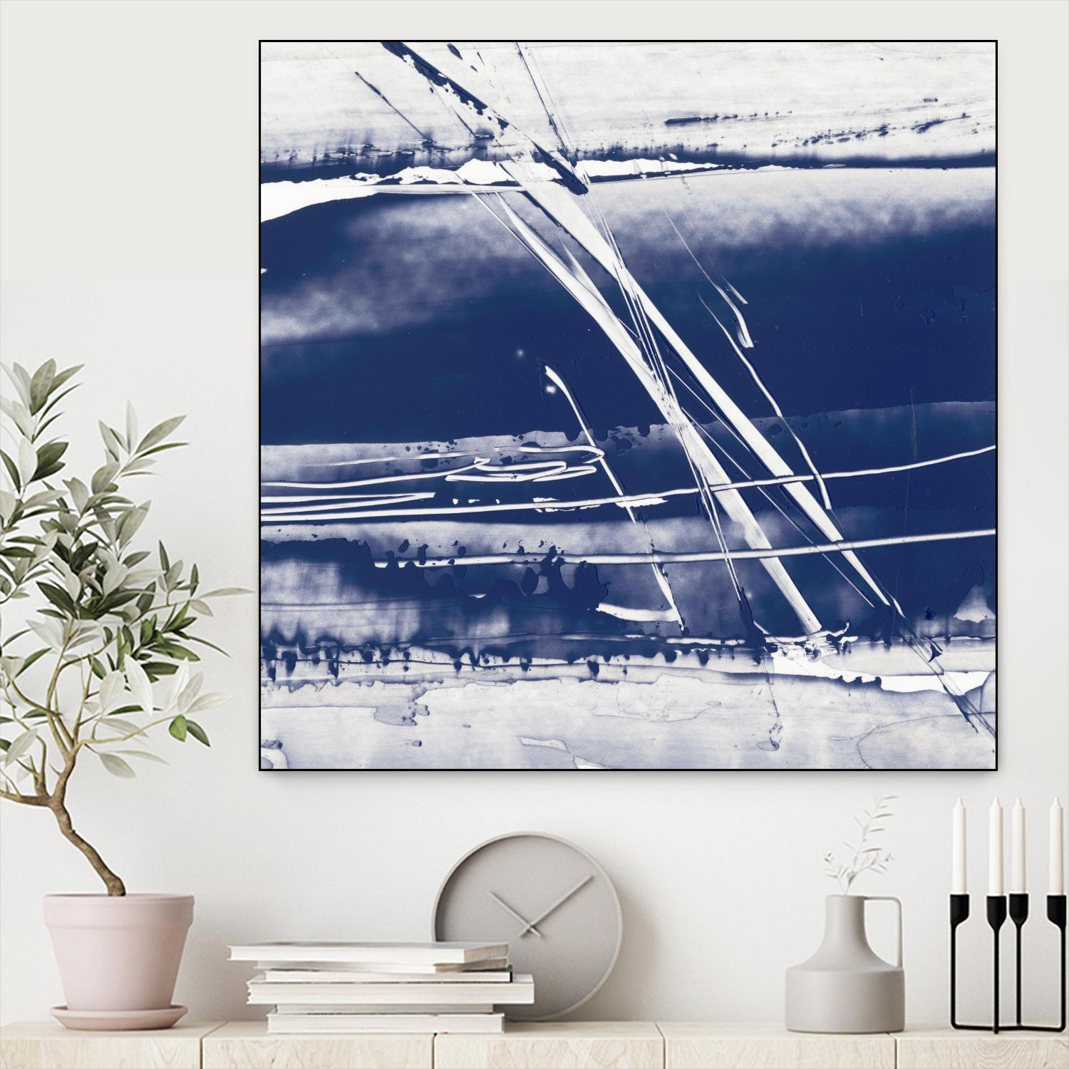 Alternating Current II by Ethan Harper on GIANT ART - blue abstract