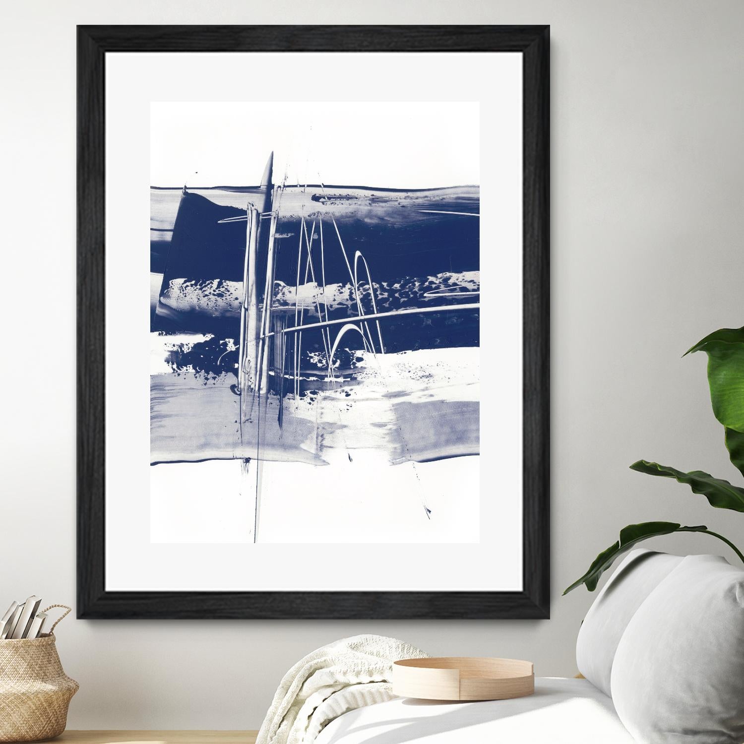 Alternating Current III by Ethan Harper on GIANT ART - blue abstract