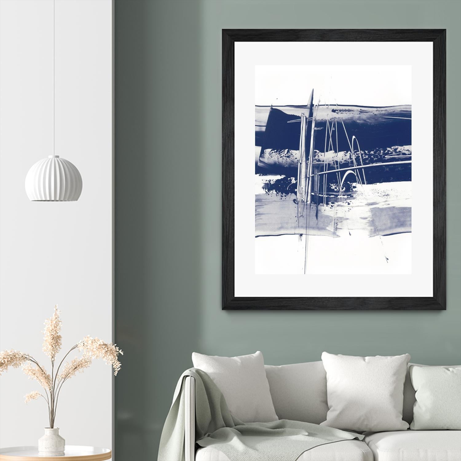 Alternating Current III by Ethan Harper on GIANT ART - blue abstract