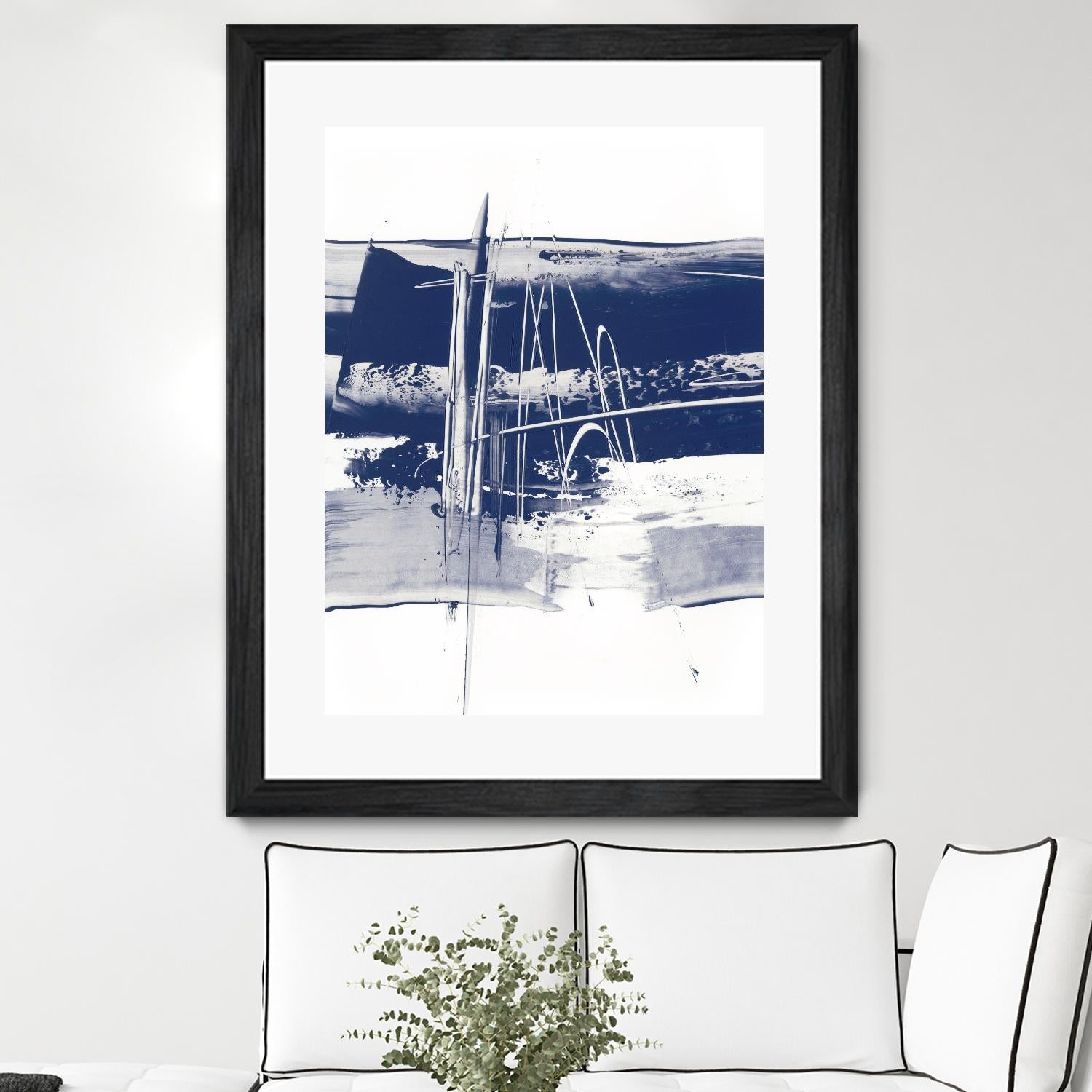 Alternating Current III by Ethan Harper on GIANT ART - blue abstract