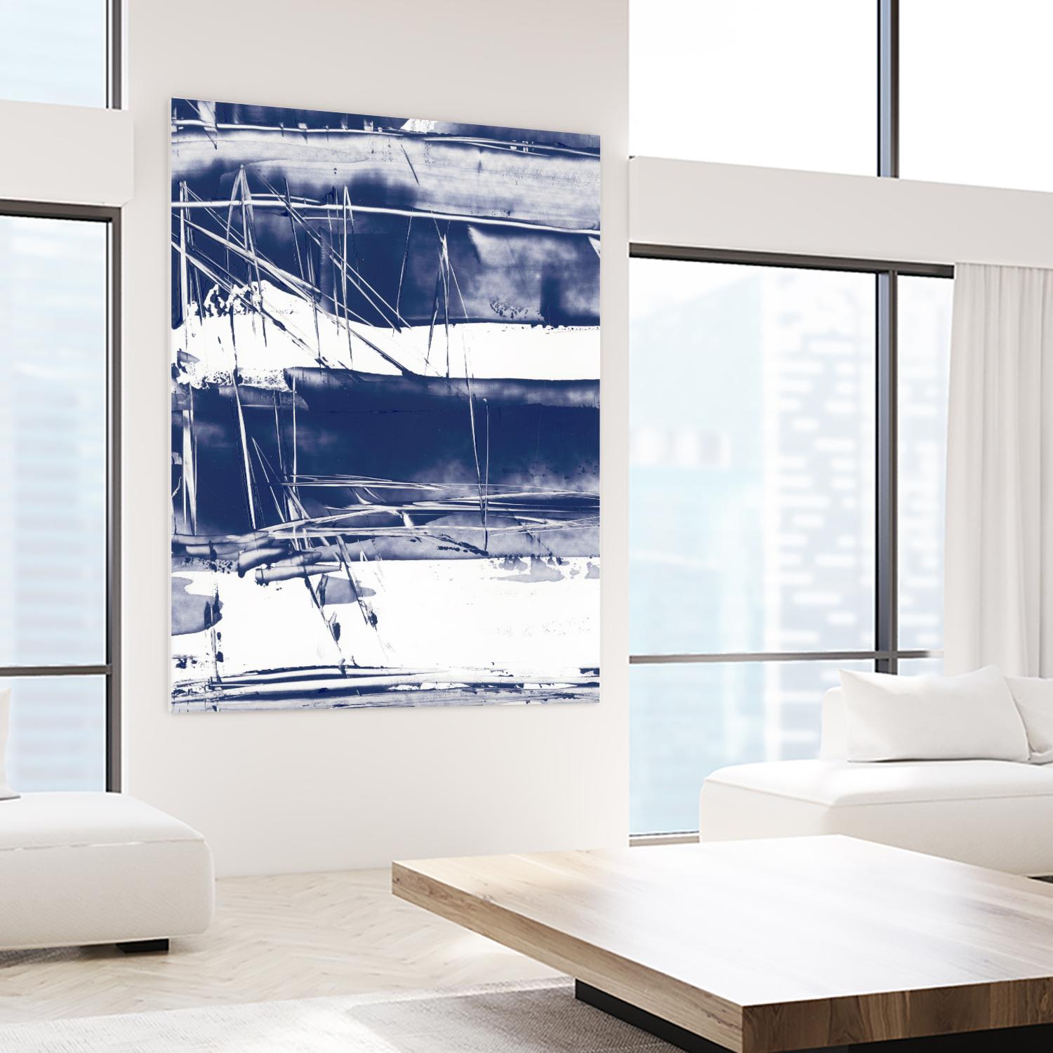 Alternating Current V by Ethan Harper on GIANT ART - blue abstract