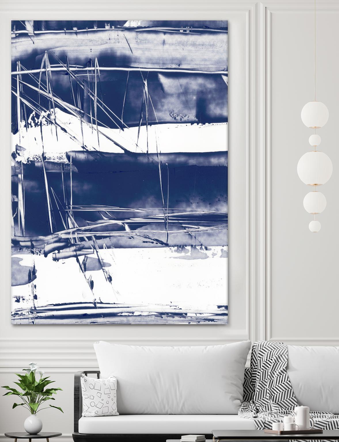 Alternating Current V by Ethan Harper on GIANT ART - blue abstract