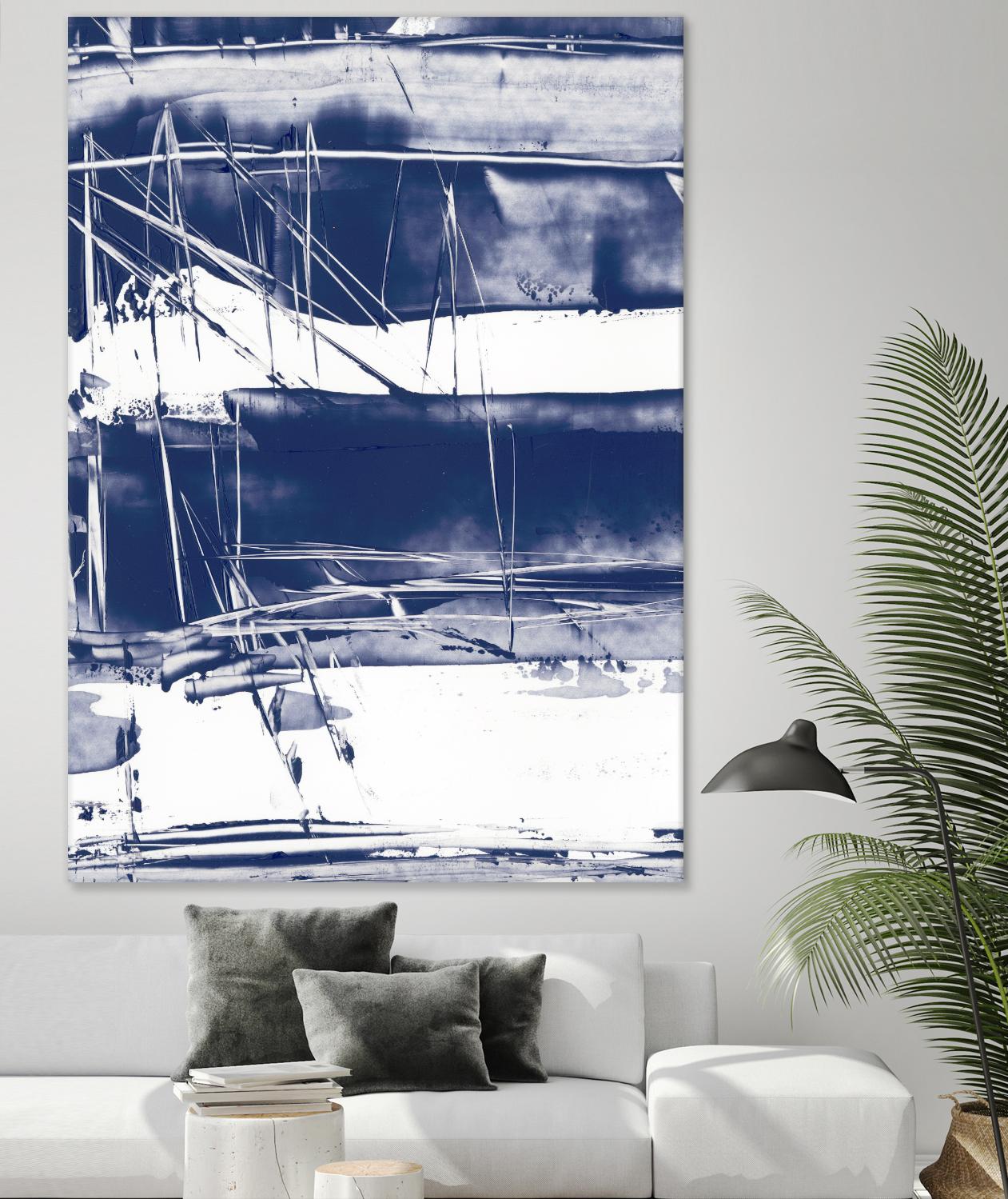 Alternating Current V by Ethan Harper on GIANT ART - blue abstract