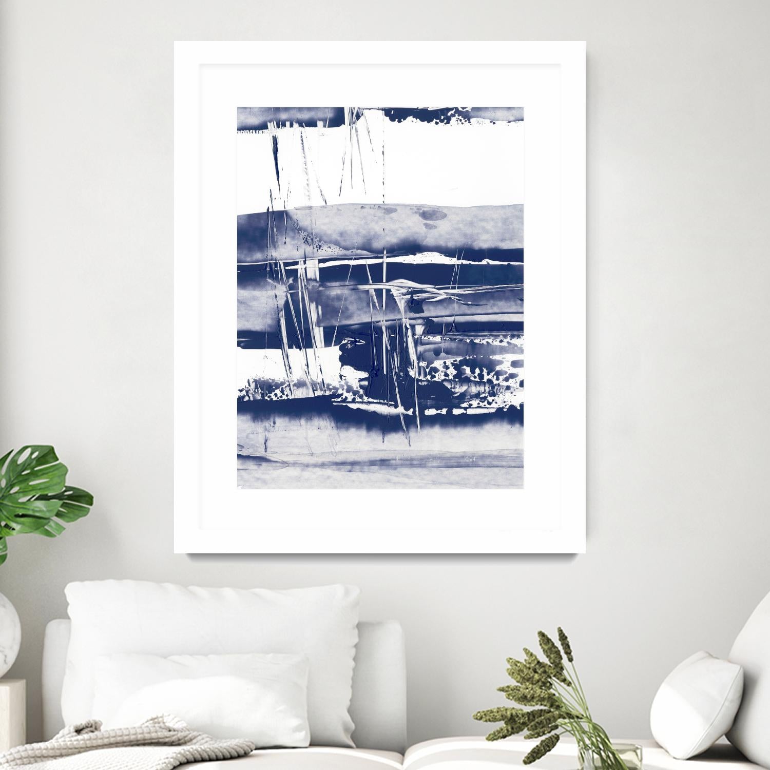 Alternating Current VI by Ethan Harper on GIANT ART - blue abstract