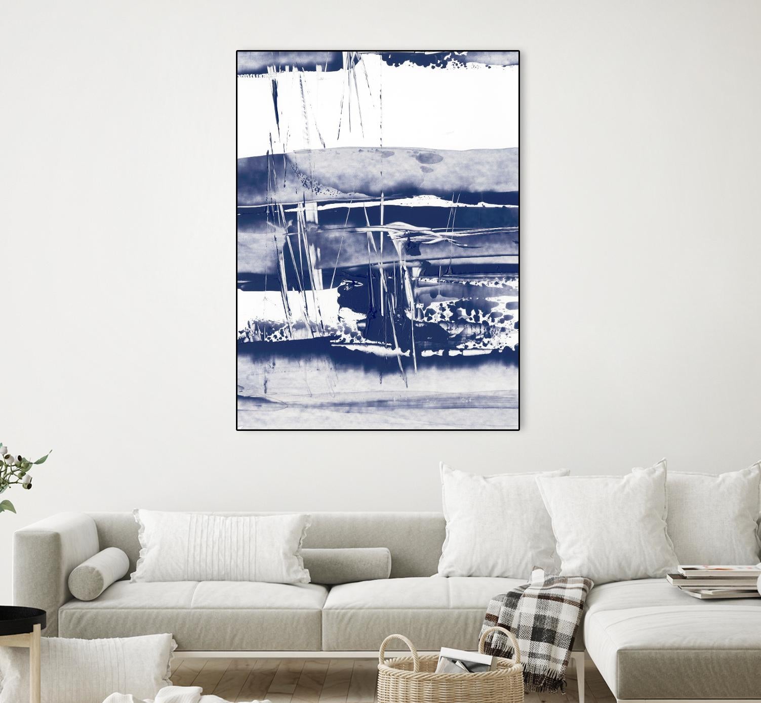 Alternating Current VI by Ethan Harper on GIANT ART - blue abstract