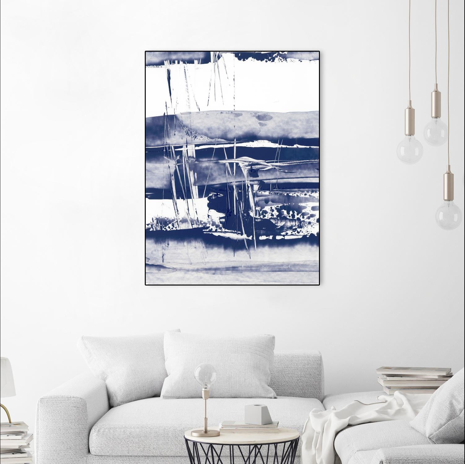 Alternating Current VI by Ethan Harper on GIANT ART - blue abstract