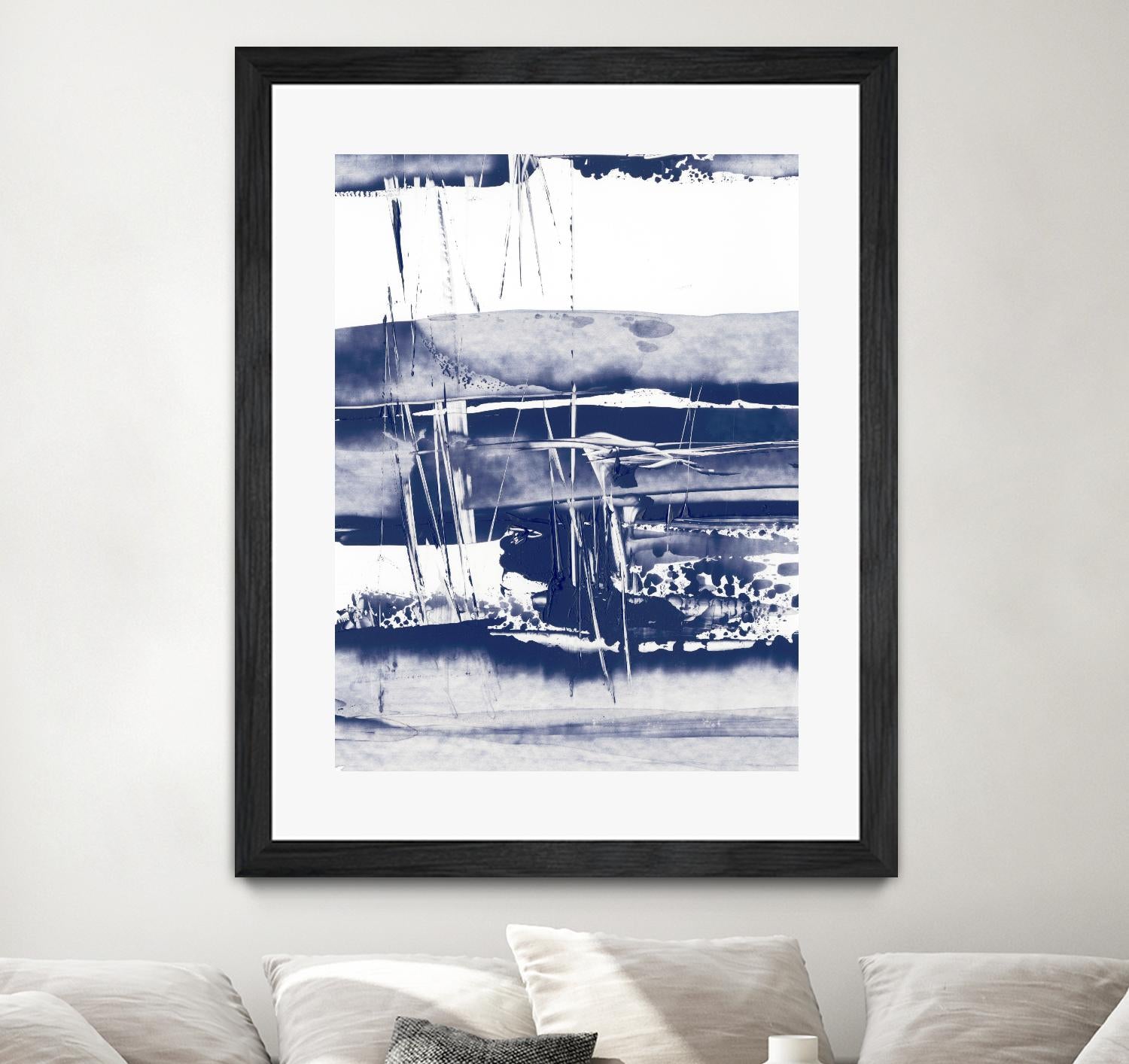 Alternating Current VI by Ethan Harper on GIANT ART - blue abstract