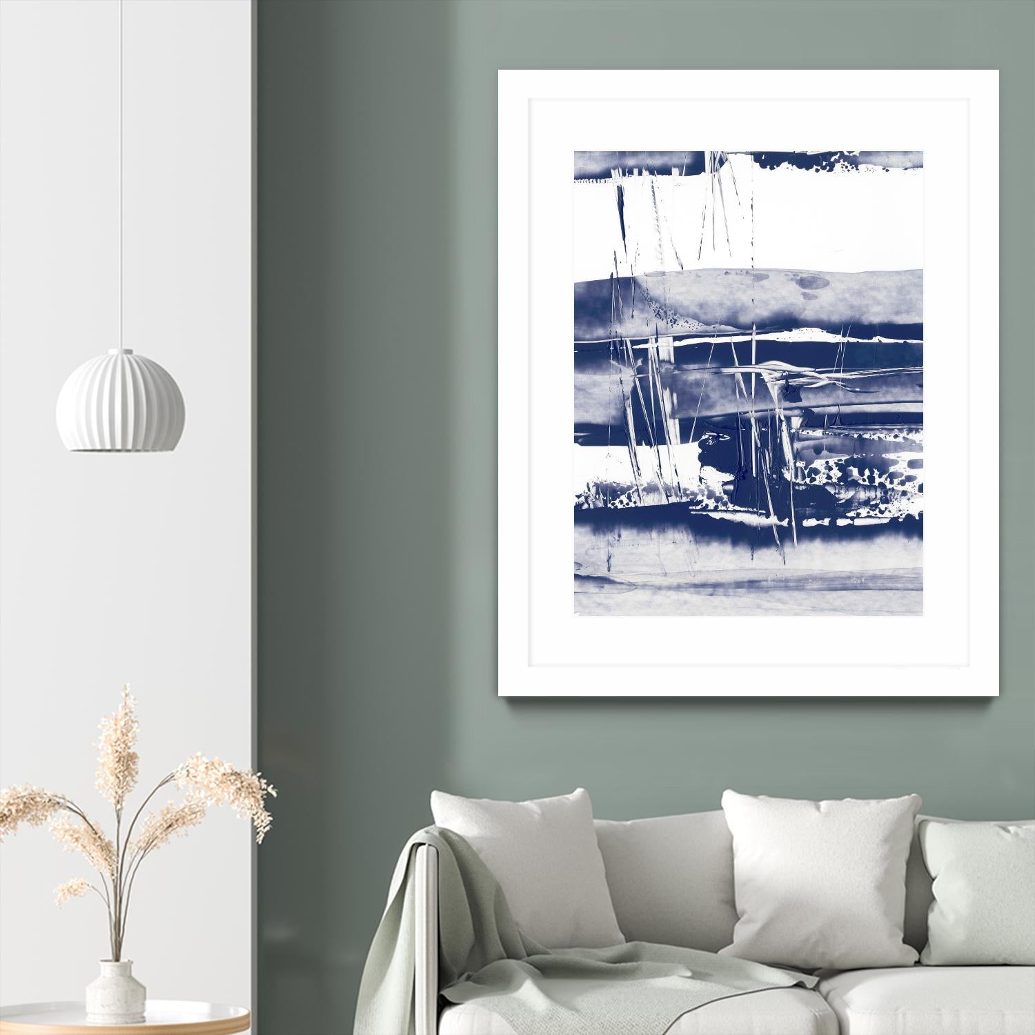 Alternating Current VI by Ethan Harper on GIANT ART - blue abstract