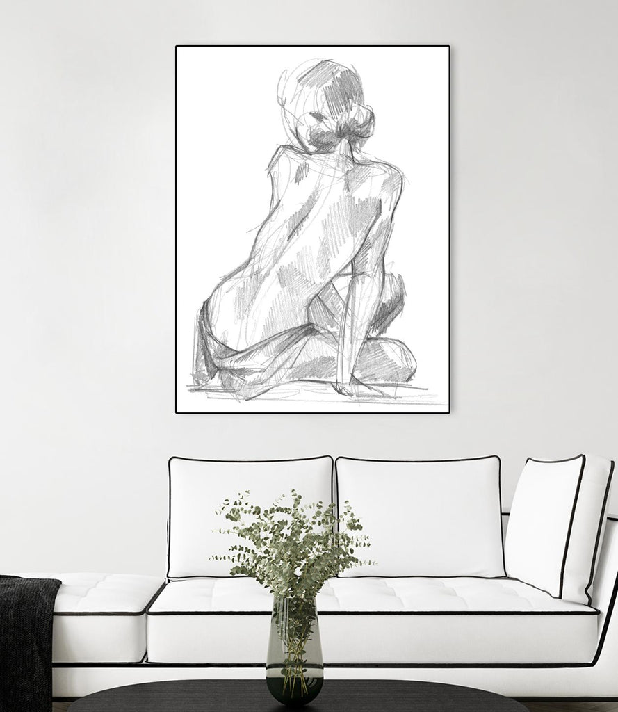 Sitting Pose II by Jennifer Paxton Parker on GIANT ART - linear linear