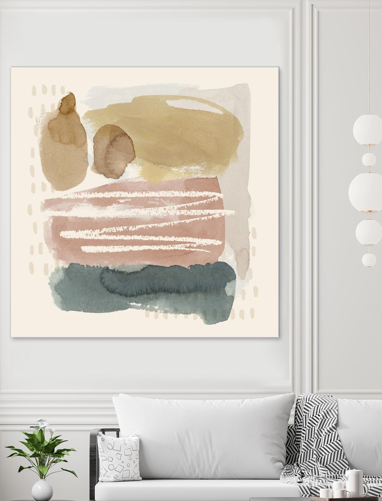 Ochre Echo I by Grace Popp on GIANT ART - abstract