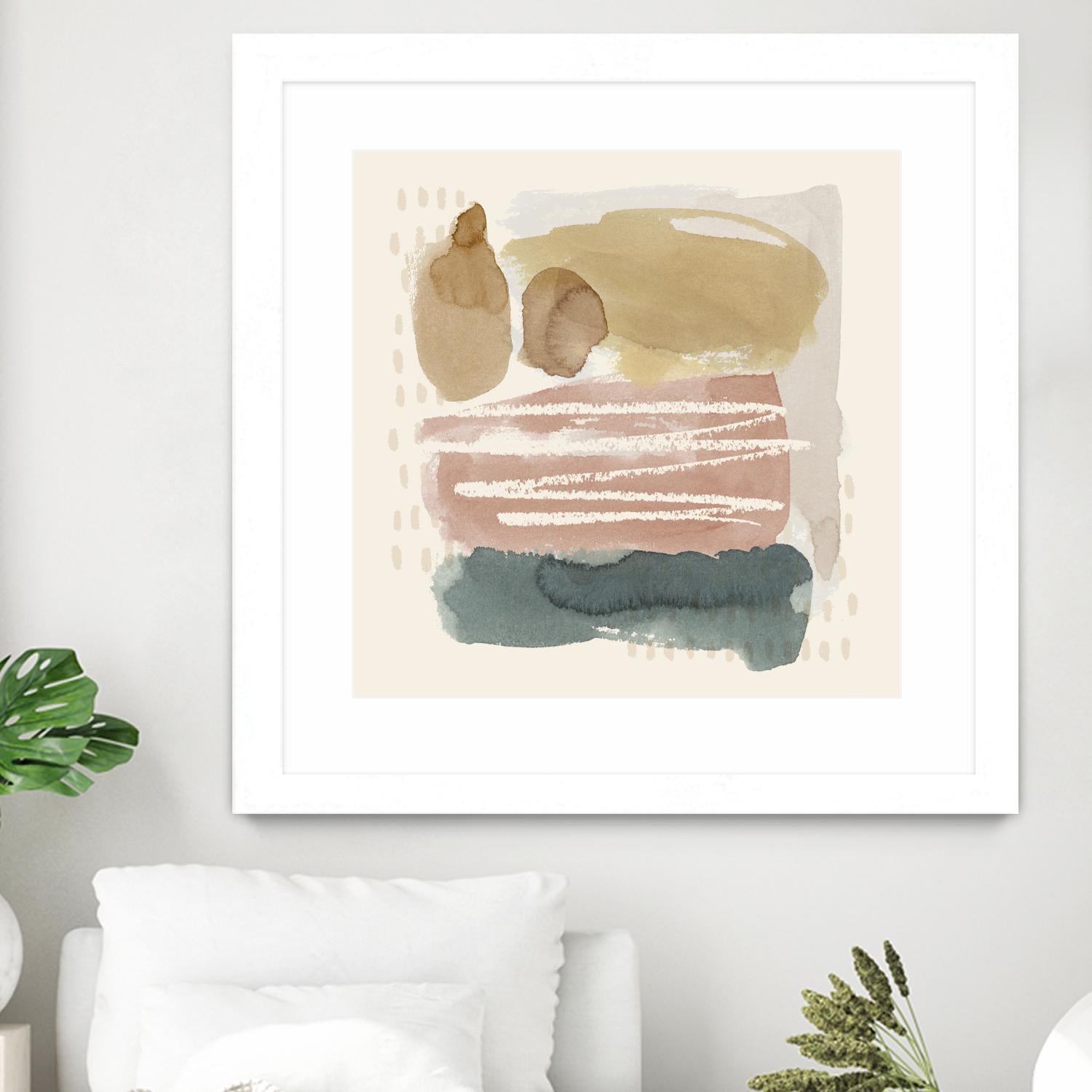 Ochre Echo I by Grace Popp on GIANT ART - abstract