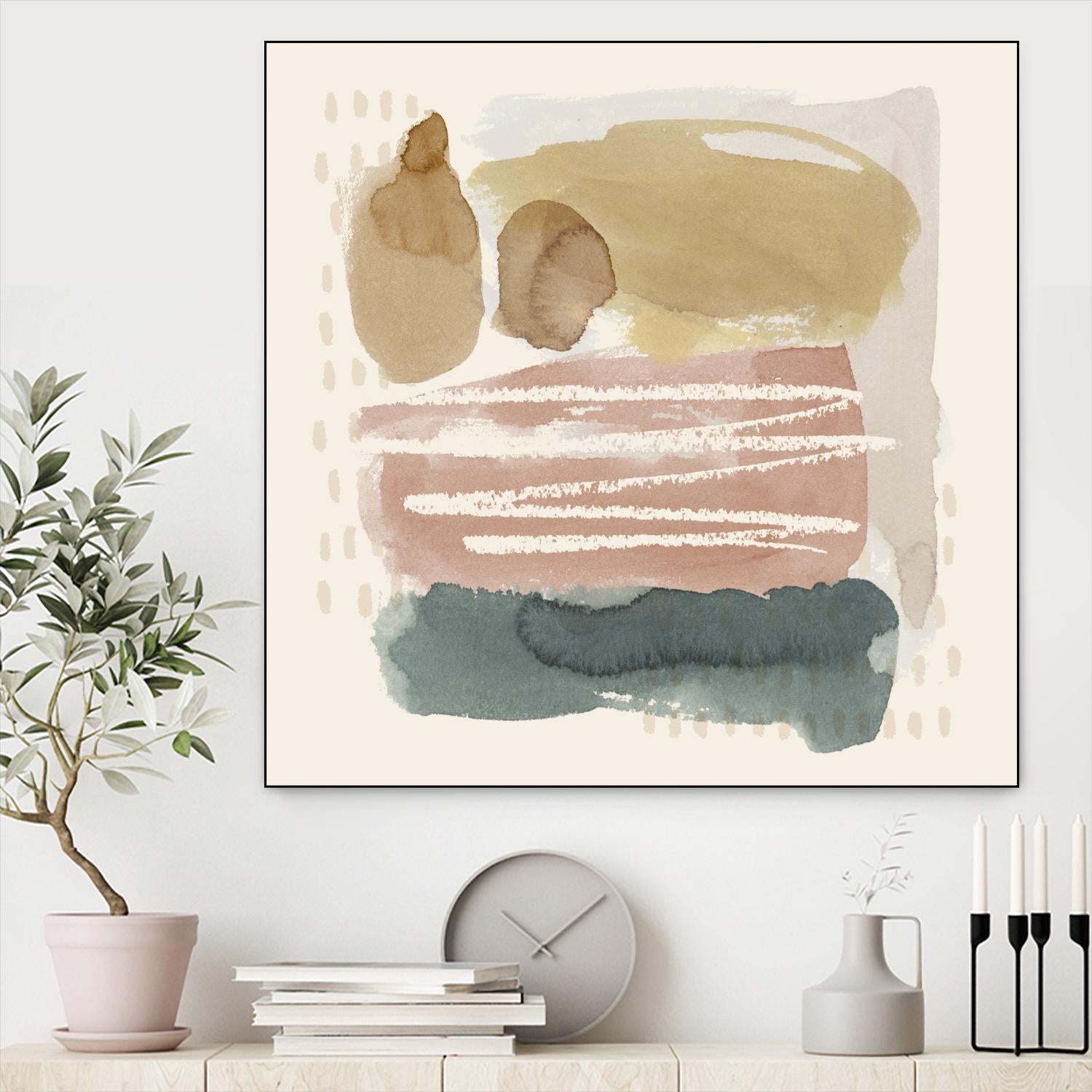 Ochre Echo I by Grace Popp on GIANT ART - abstract