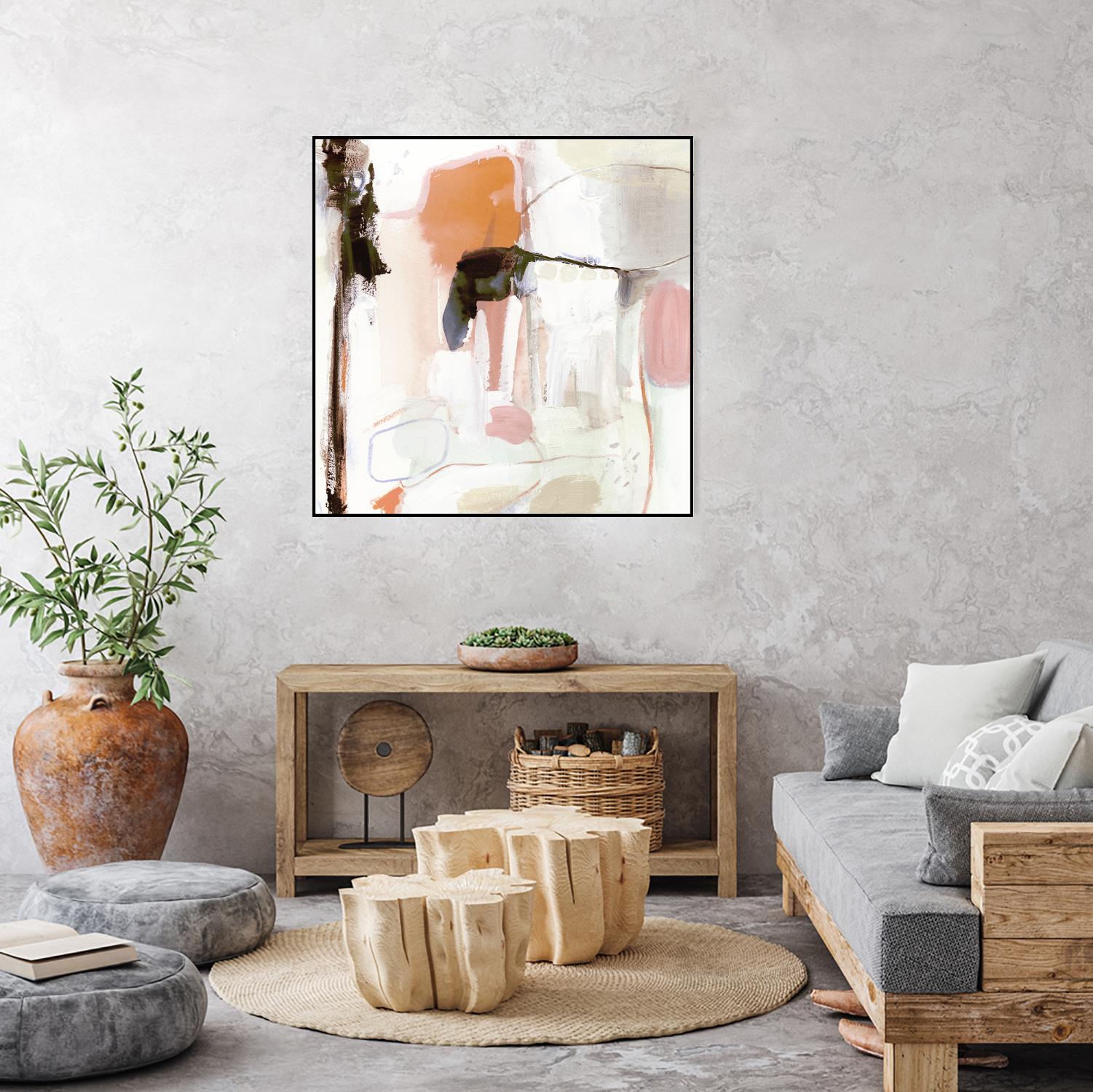 Ravel III by Victoria Borges on GIANT ART - pink abstract