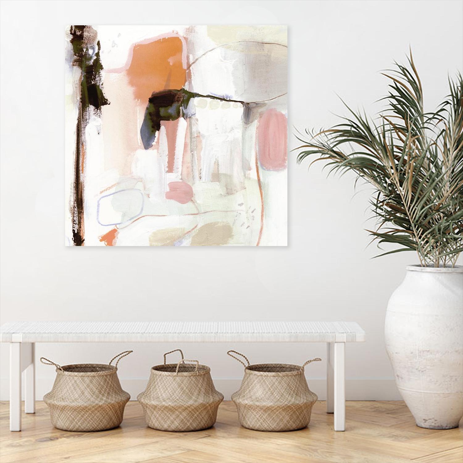 Ravel III by Victoria Borges on GIANT ART - pink abstract