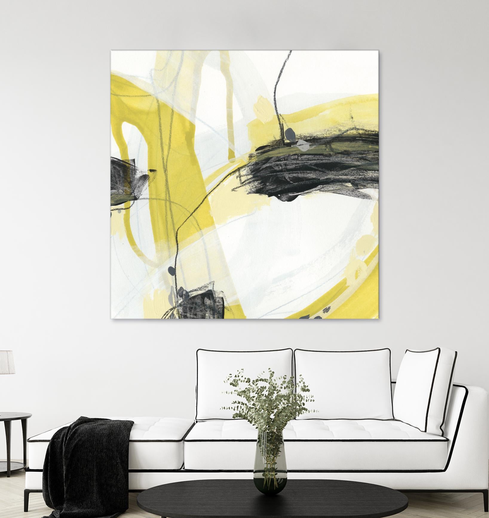 Conduit II by June Erica Vess on GIANT ART - yellow abstract