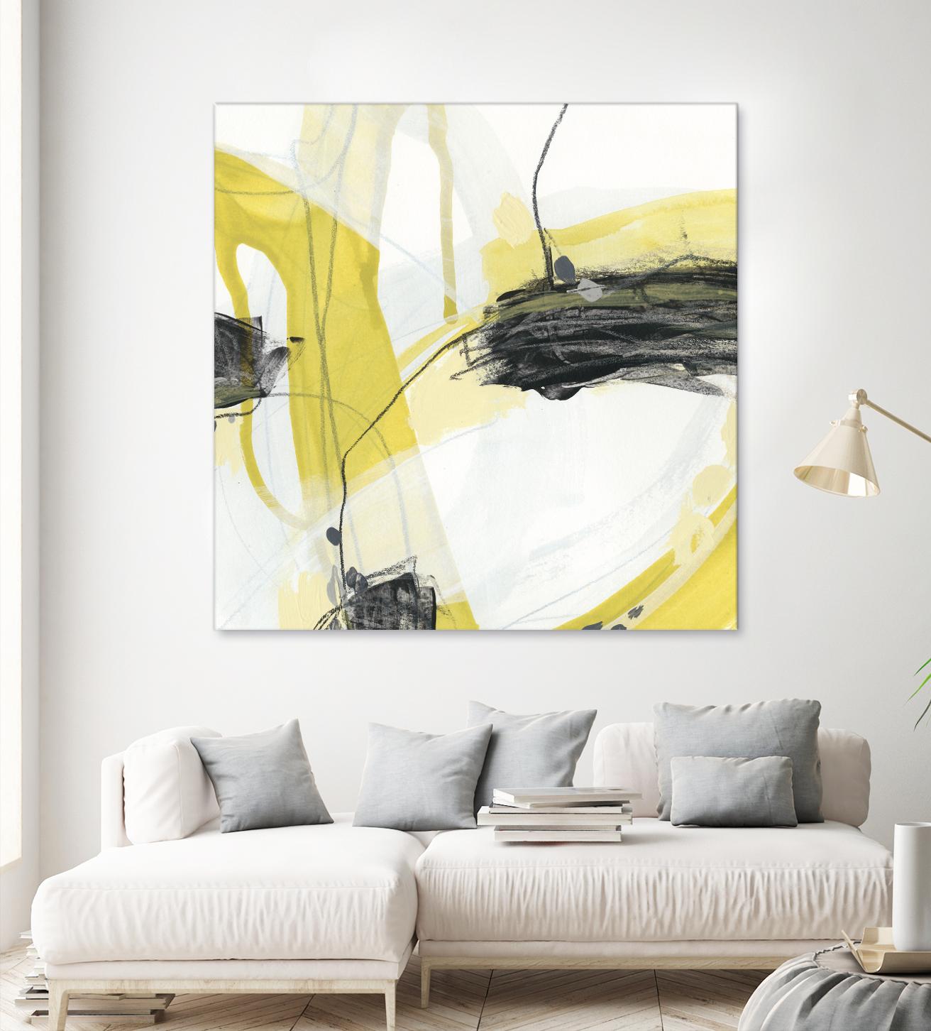 Conduit II by June Erica Vess on GIANT ART - yellow abstract