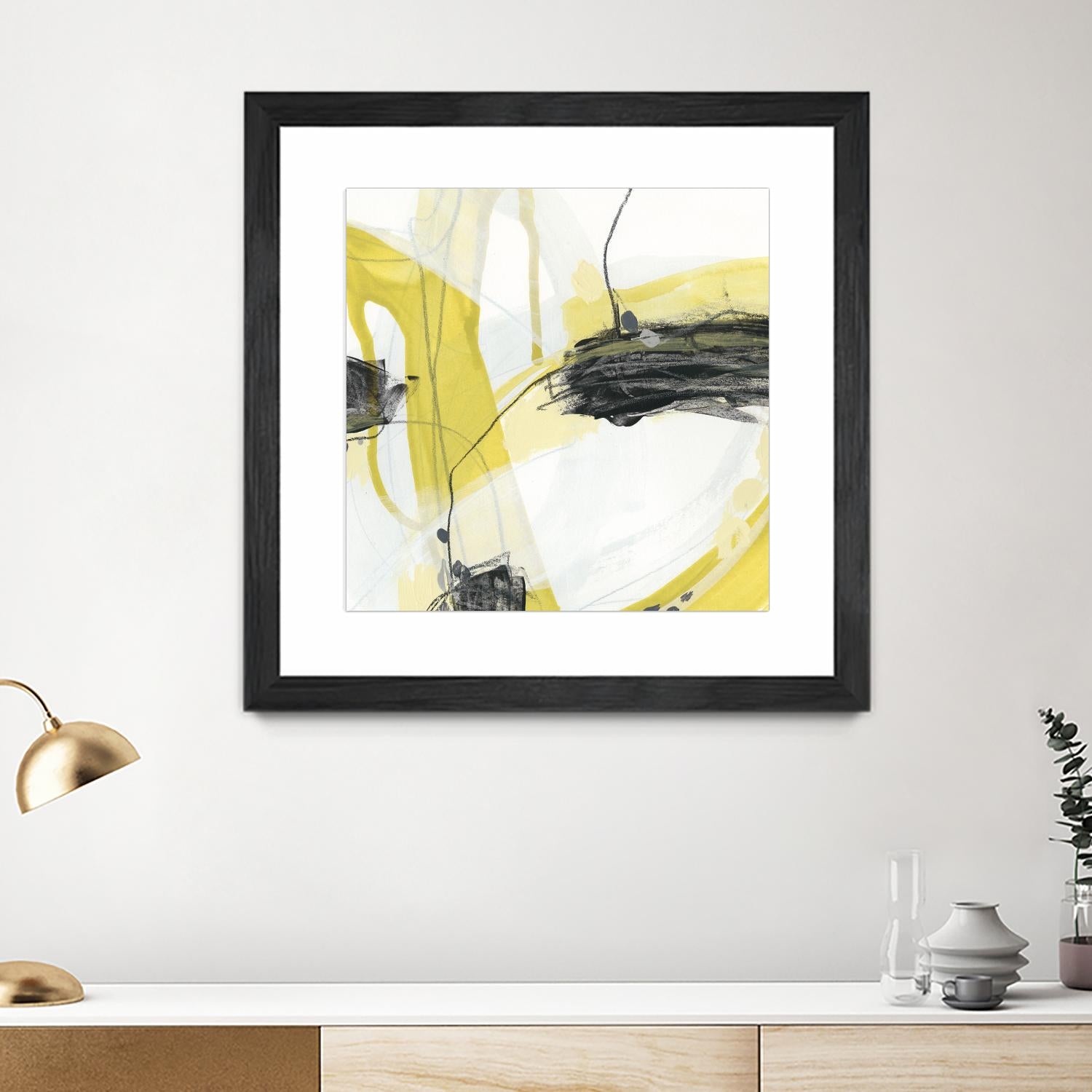 Conduit II by June Erica Vess on GIANT ART - yellow abstract