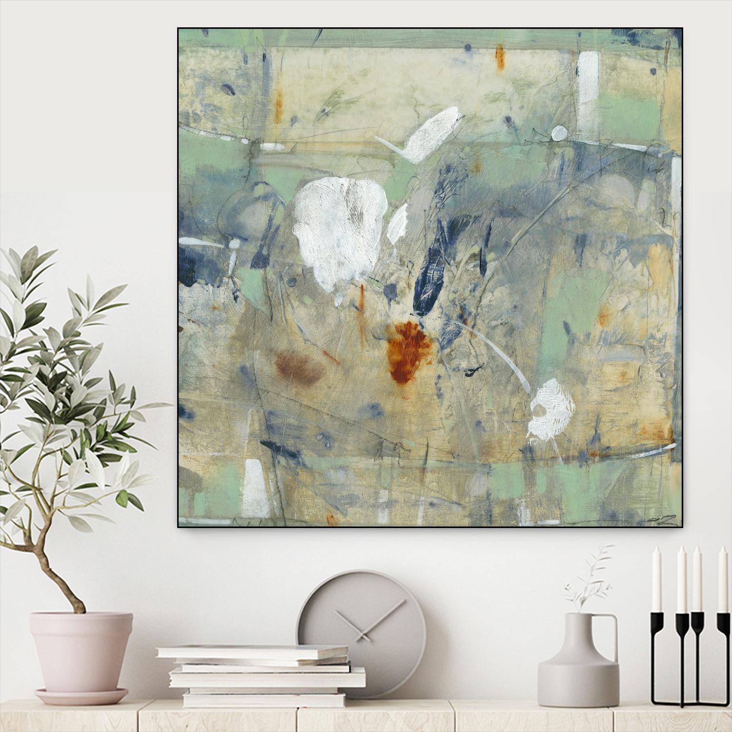 Clash II by Tim OToole on GIANT ART - green abstract