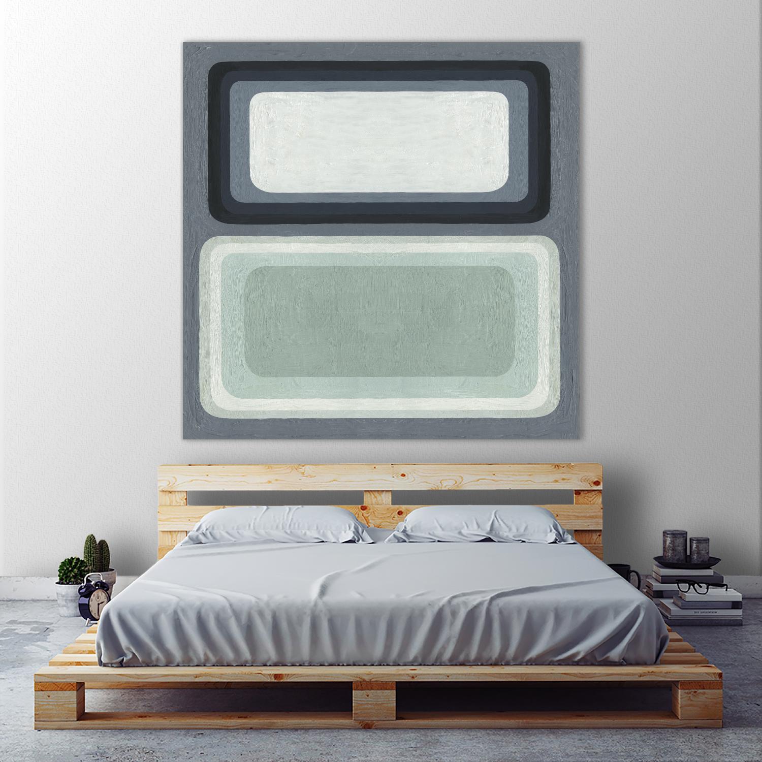 Maritime Color Field I by Emma Scarvey on GIANT ART - green abstract