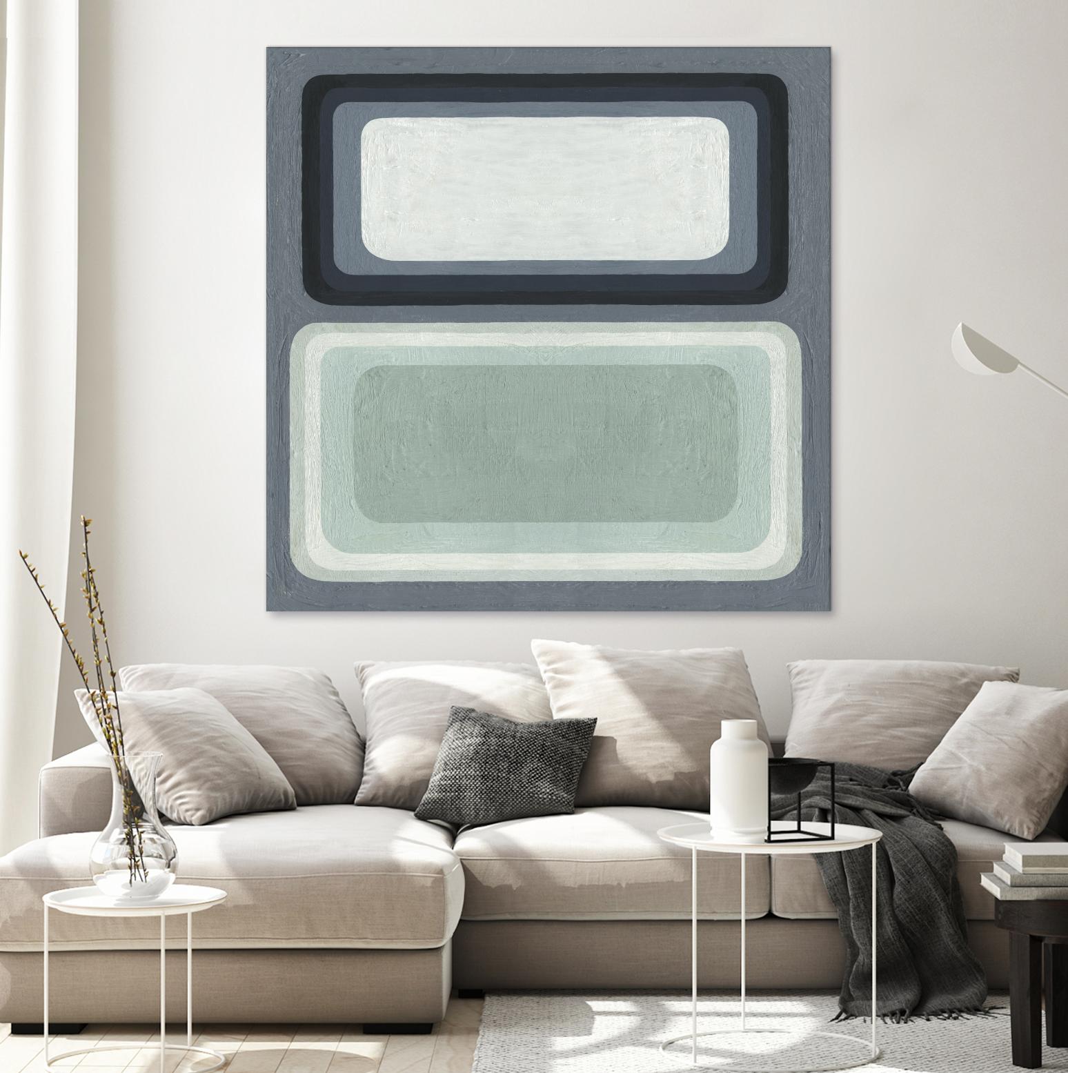 Maritime Color Field I by Emma Scarvey on GIANT ART - green abstract