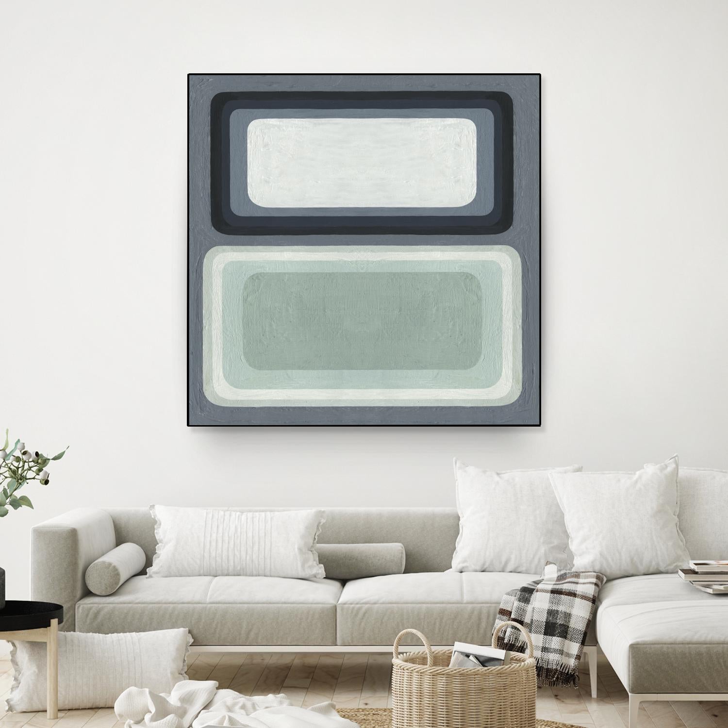 Maritime Color Field I by Emma Scarvey on GIANT ART - green abstract