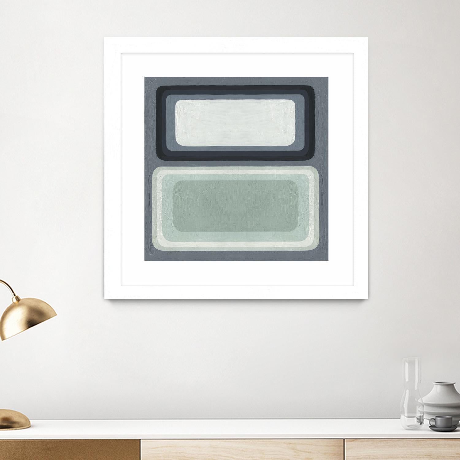 Maritime Color Field I by Emma Scarvey on GIANT ART - green abstract
