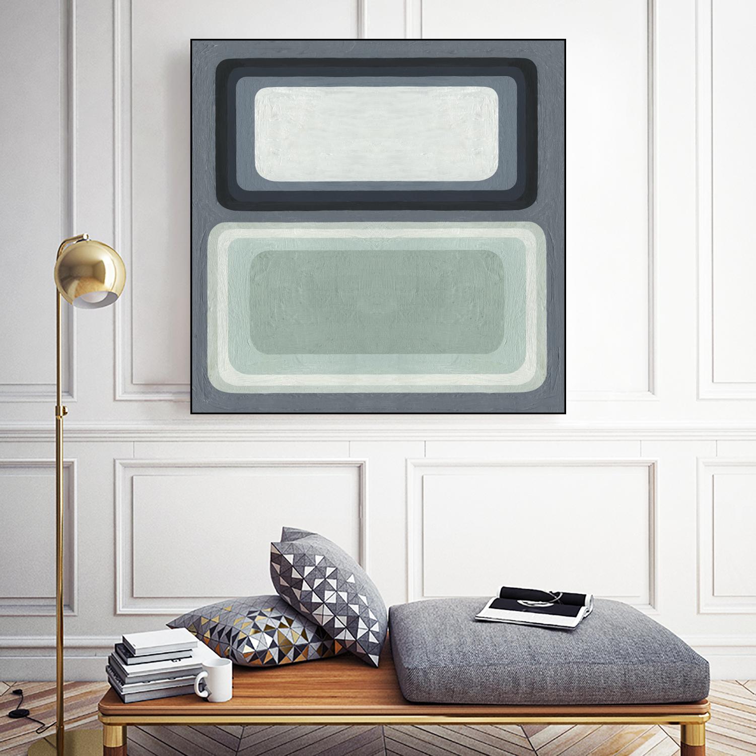 Maritime Color Field I by Emma Scarvey on GIANT ART - green abstract