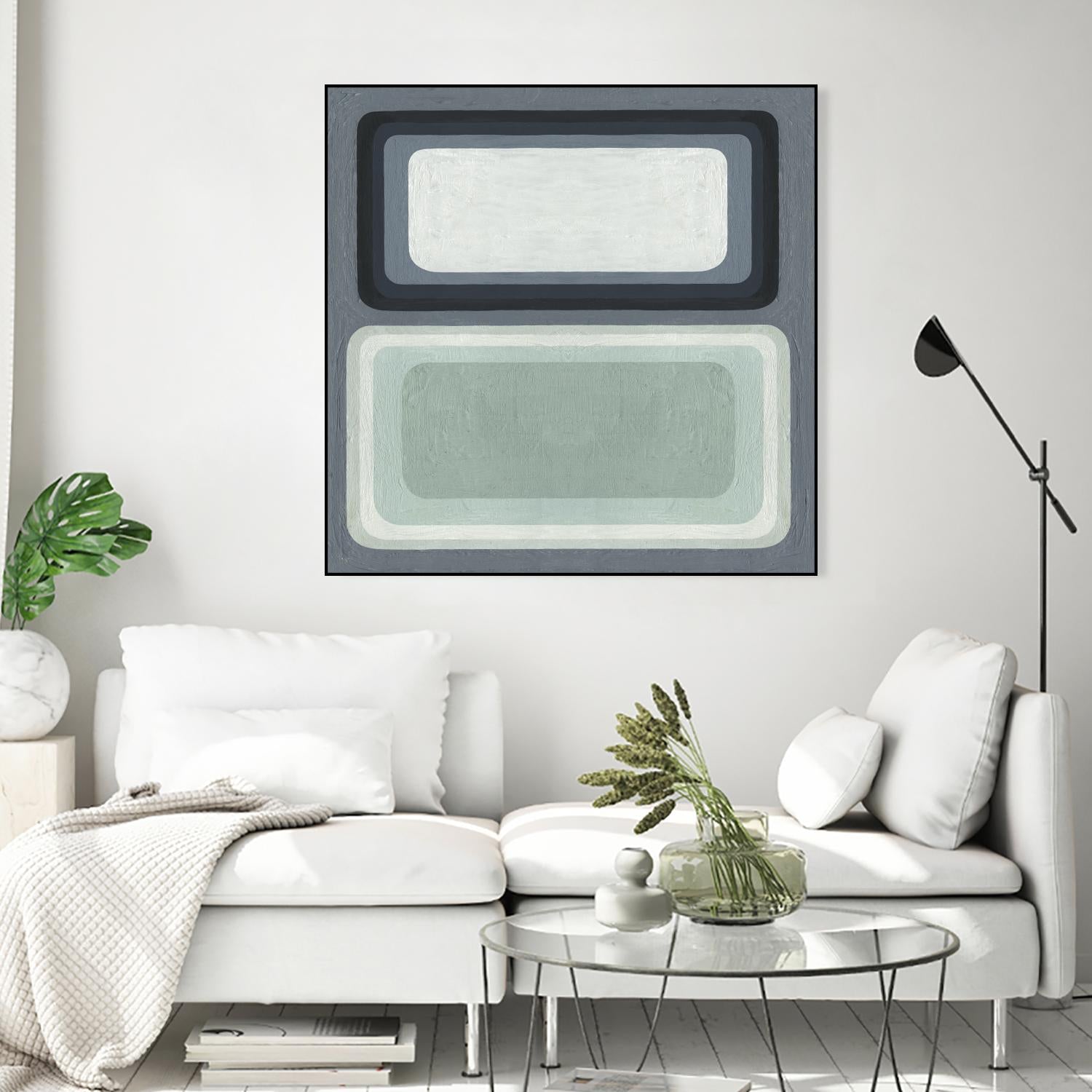 Maritime Color Field I by Emma Scarvey on GIANT ART - green abstract