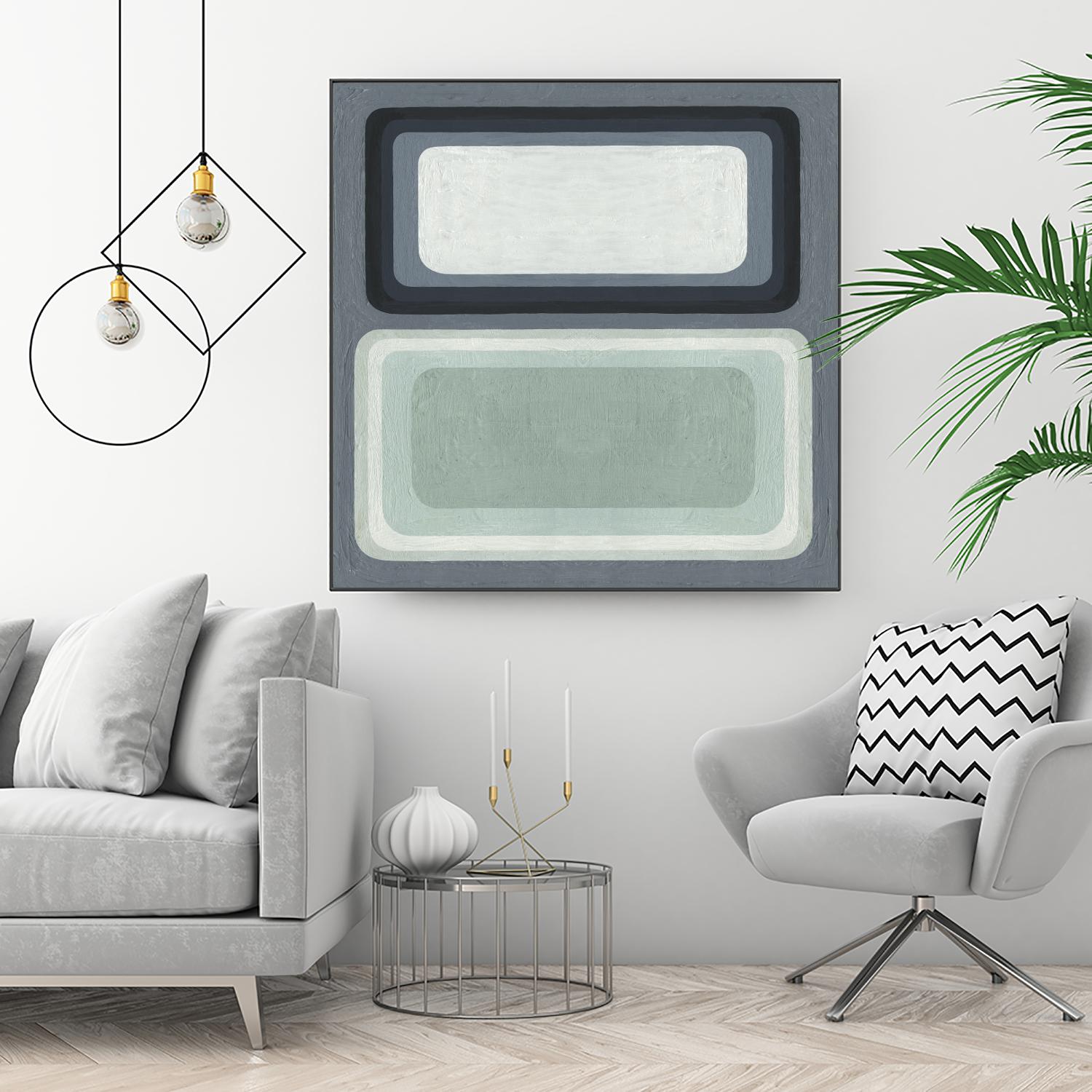 Maritime Color Field I by Emma Scarvey on GIANT ART - green abstract