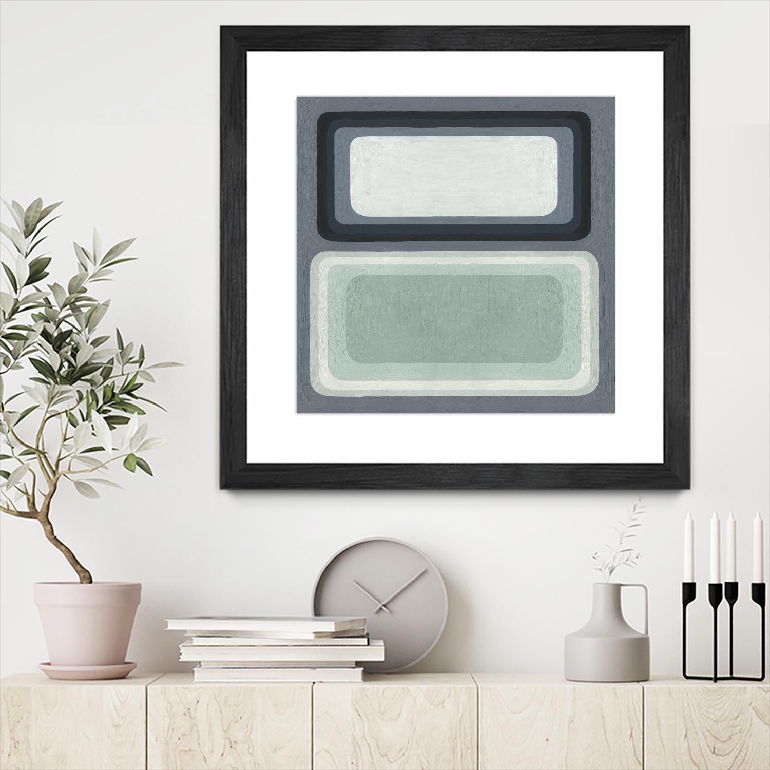 Maritime Color Field I by Emma Scarvey on GIANT ART - green abstract