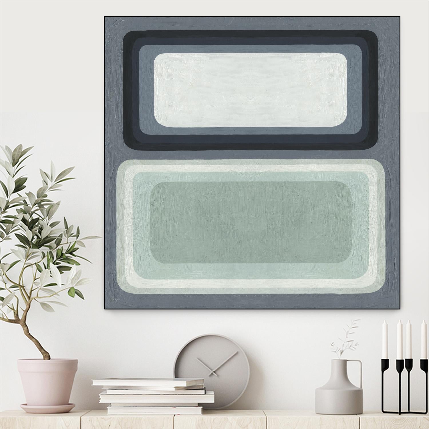 Maritime Color Field I by Emma Scarvey on GIANT ART - green abstract