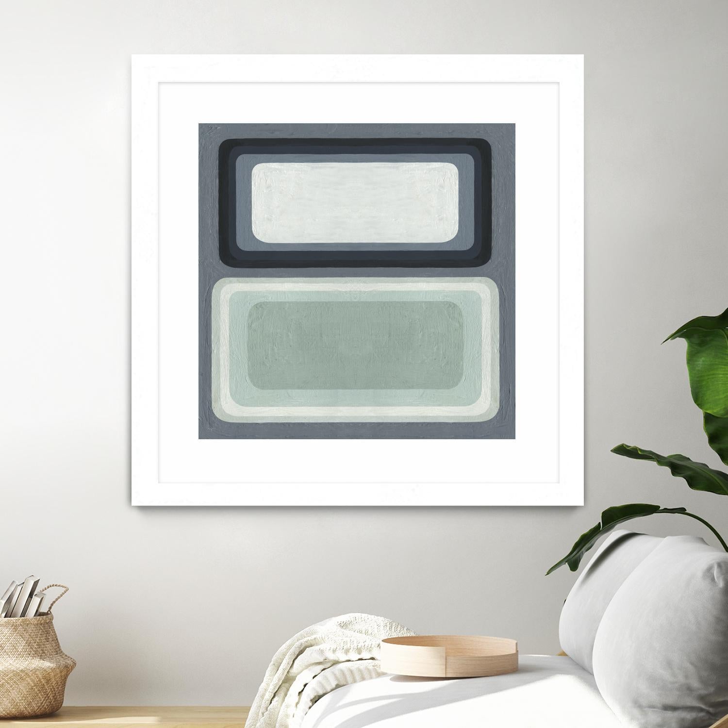 Maritime Color Field I by Emma Scarvey on GIANT ART - green abstract