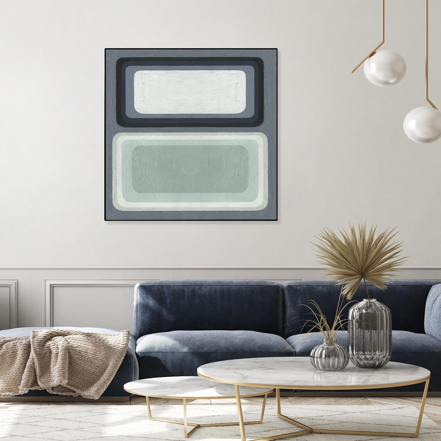 Maritime Color Field I by Emma Scarvey on GIANT ART - green abstract