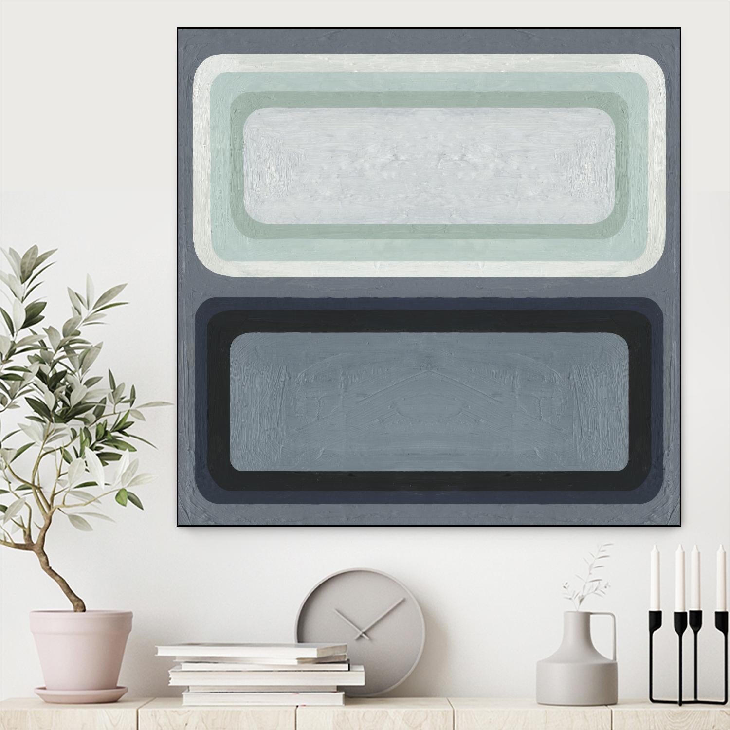 Maritime Color Field II by Emma Scarvey on GIANT ART - green abstract