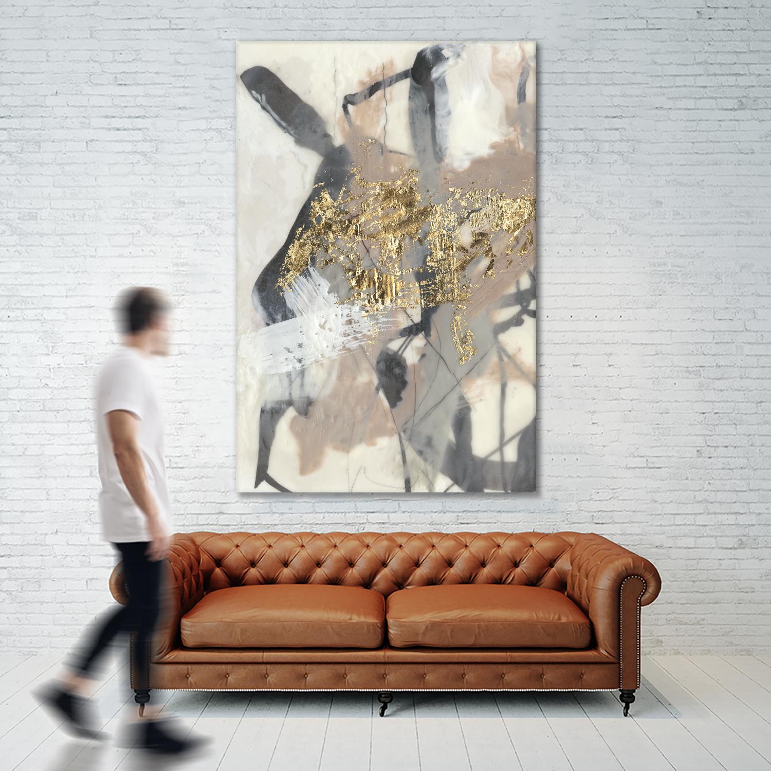 Golden Blush I by Jennifer Goldberger on GIANT ART - abstract