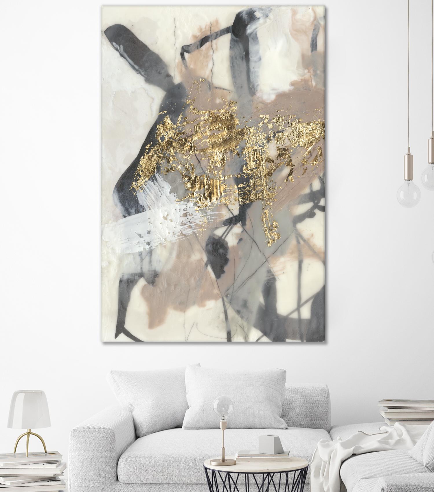 Golden Blush I by Jennifer Goldberger on GIANT ART - abstract