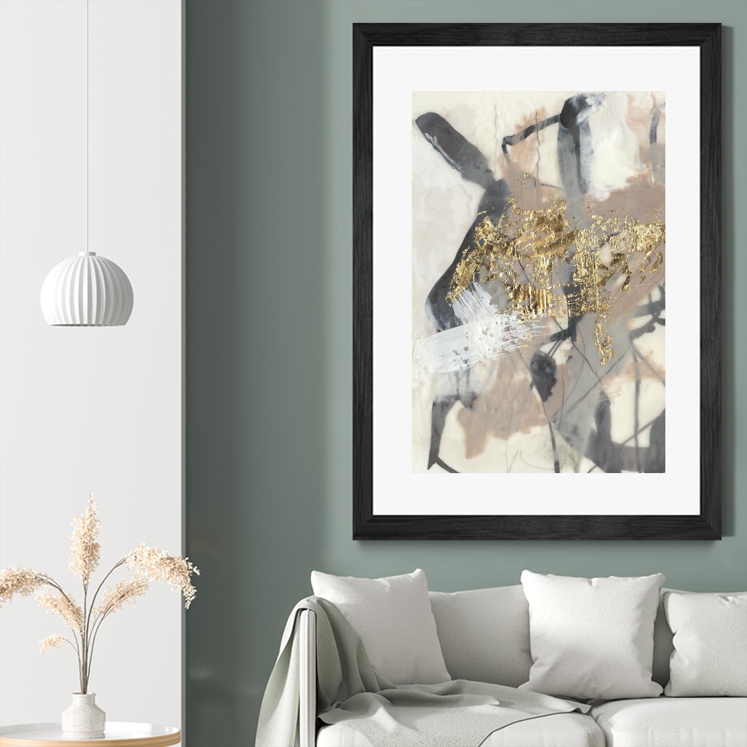 Golden Blush I by Jennifer Goldberger on GIANT ART - abstract