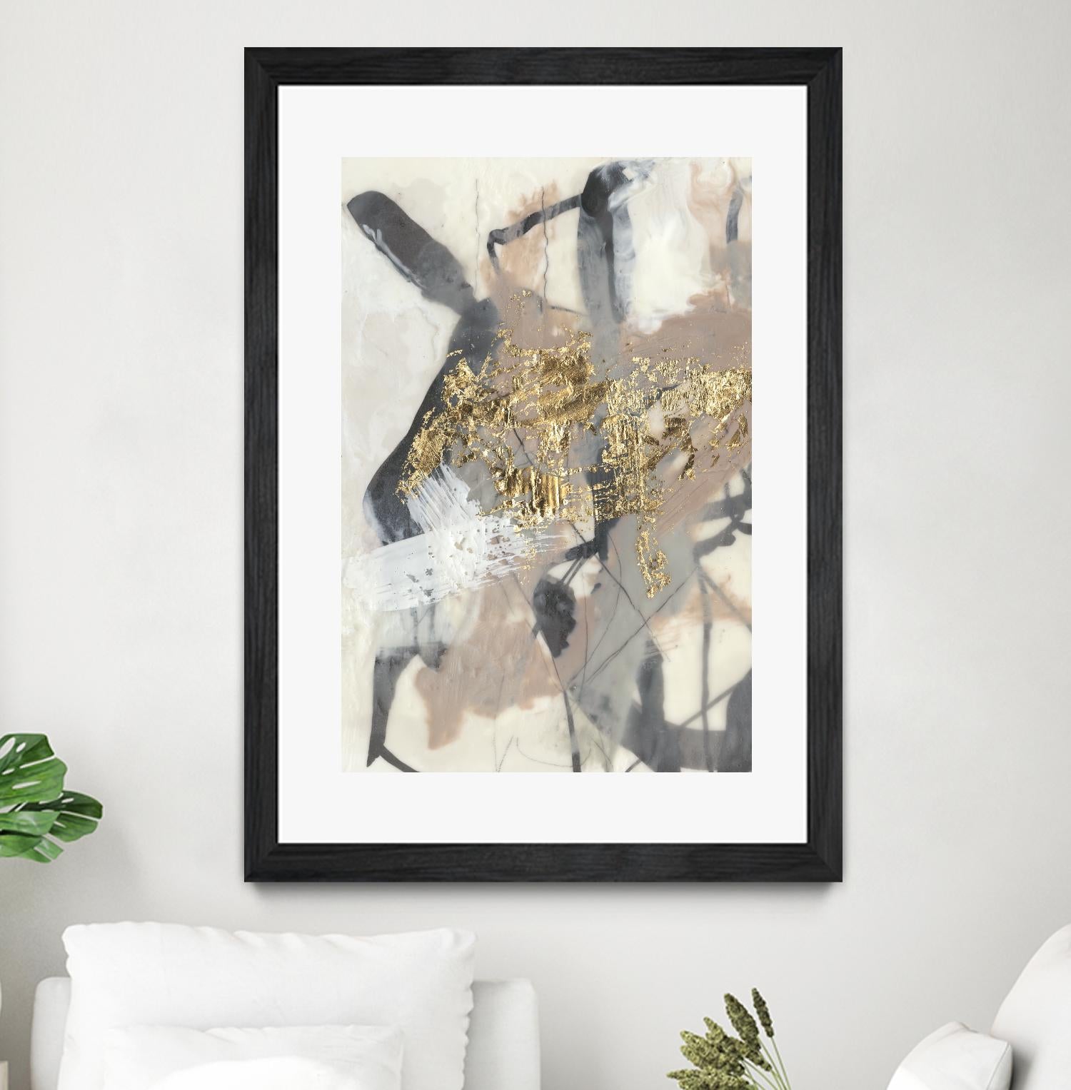 Golden Blush I by Jennifer Goldberger on GIANT ART - abstract