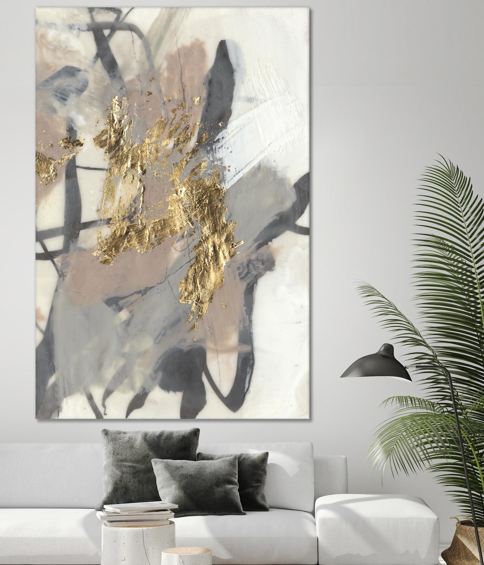 Golden Blush II by Jennifer Goldberger on GIANT ART - abstract