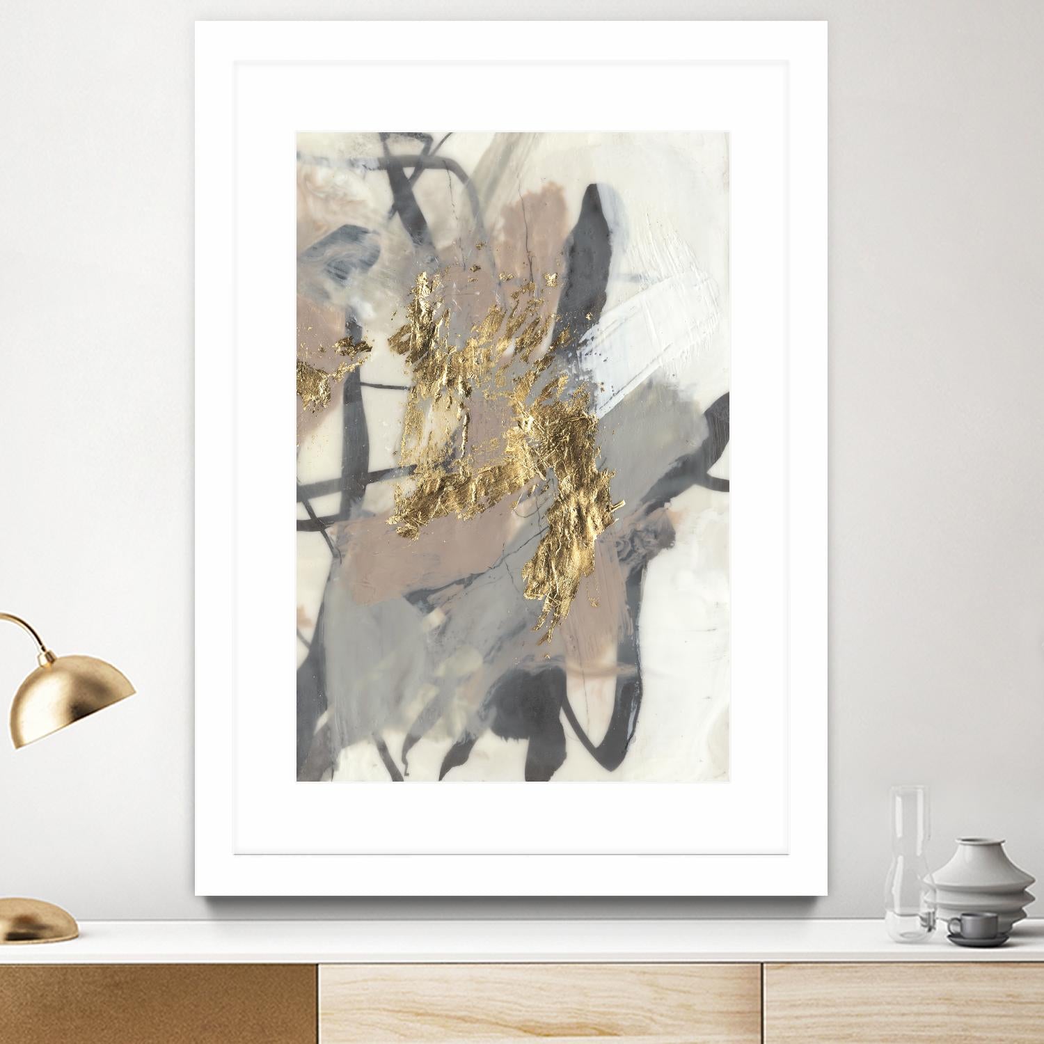Golden Blush II by Jennifer Goldberger on GIANT ART - abstract