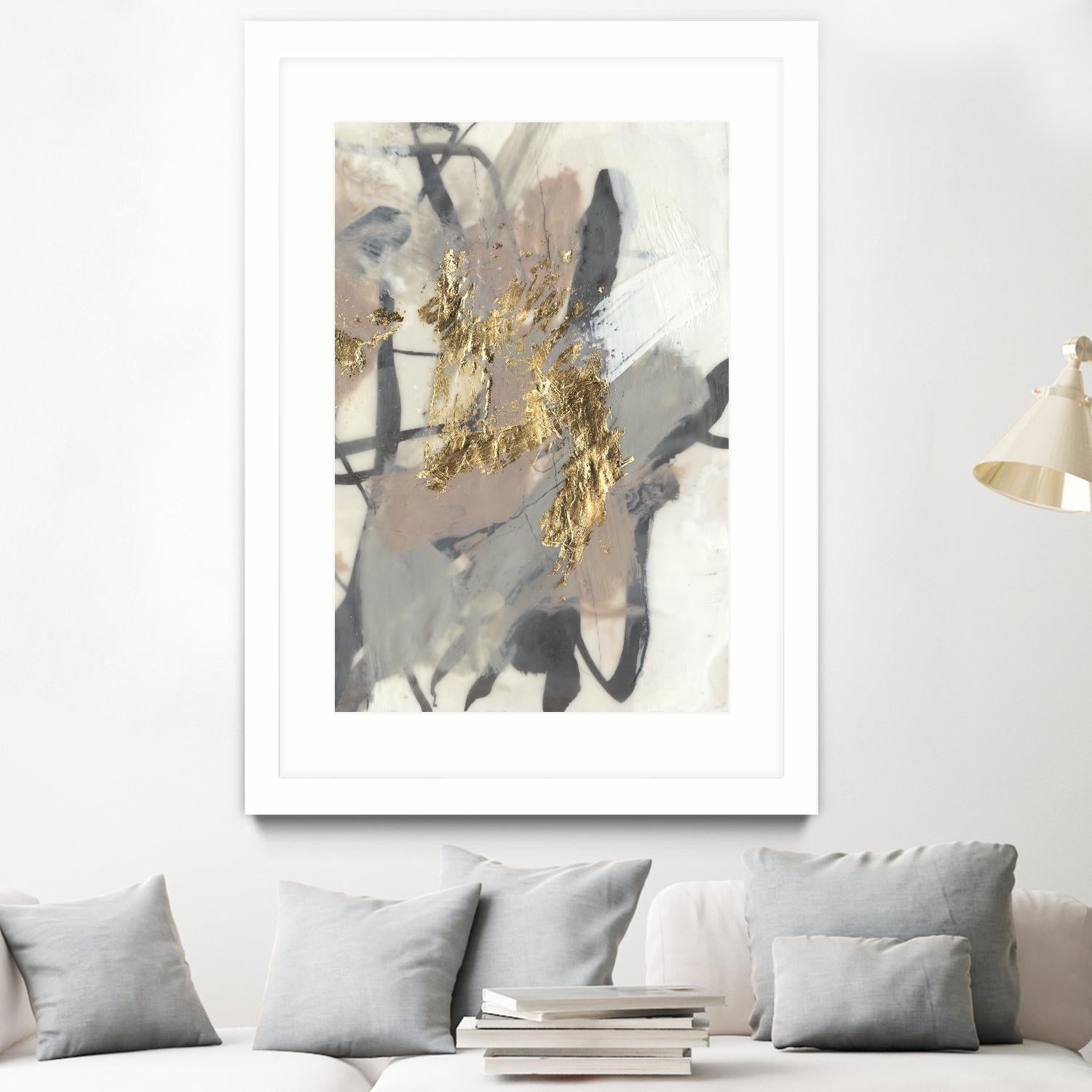 Golden Blush II by Jennifer Goldberger on GIANT ART - abstract