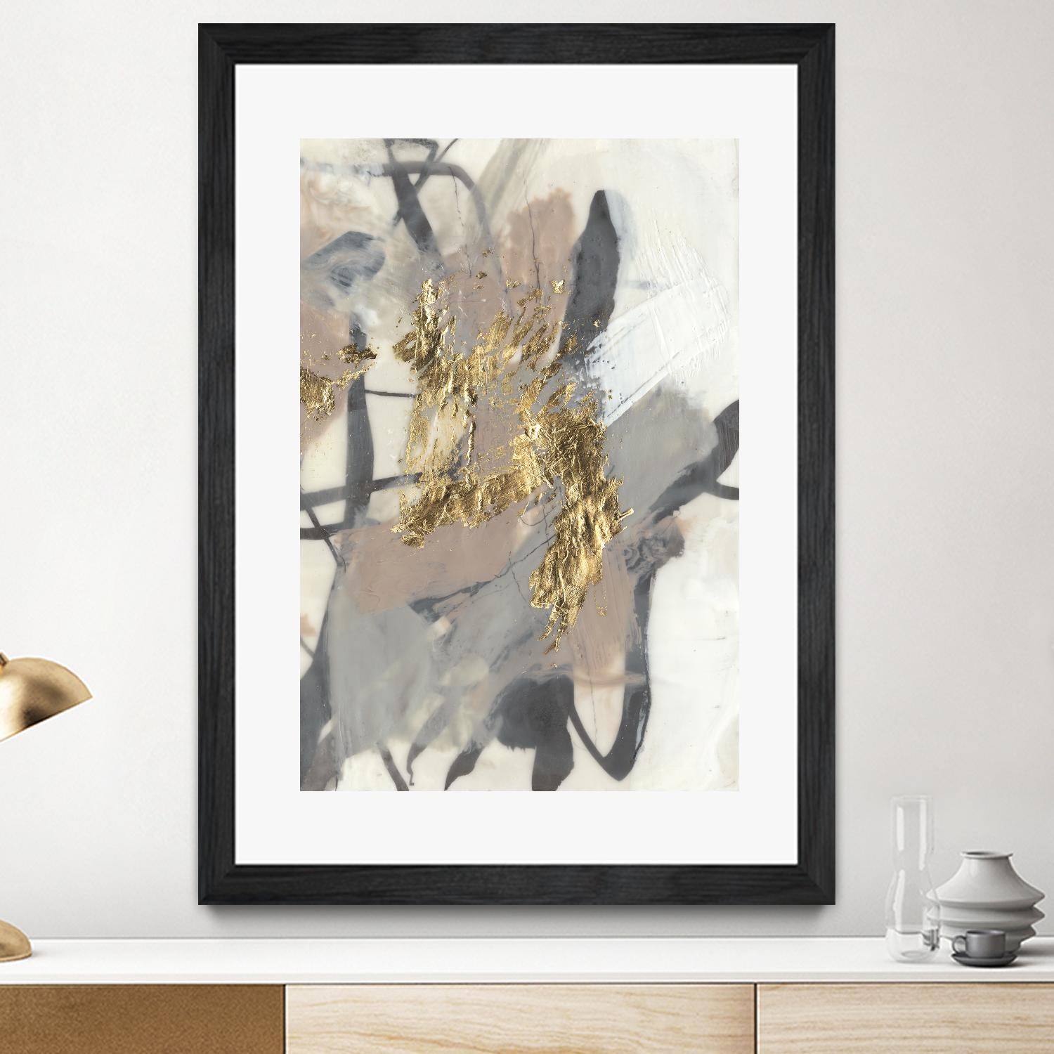Golden Blush II by Jennifer Goldberger on GIANT ART - abstract